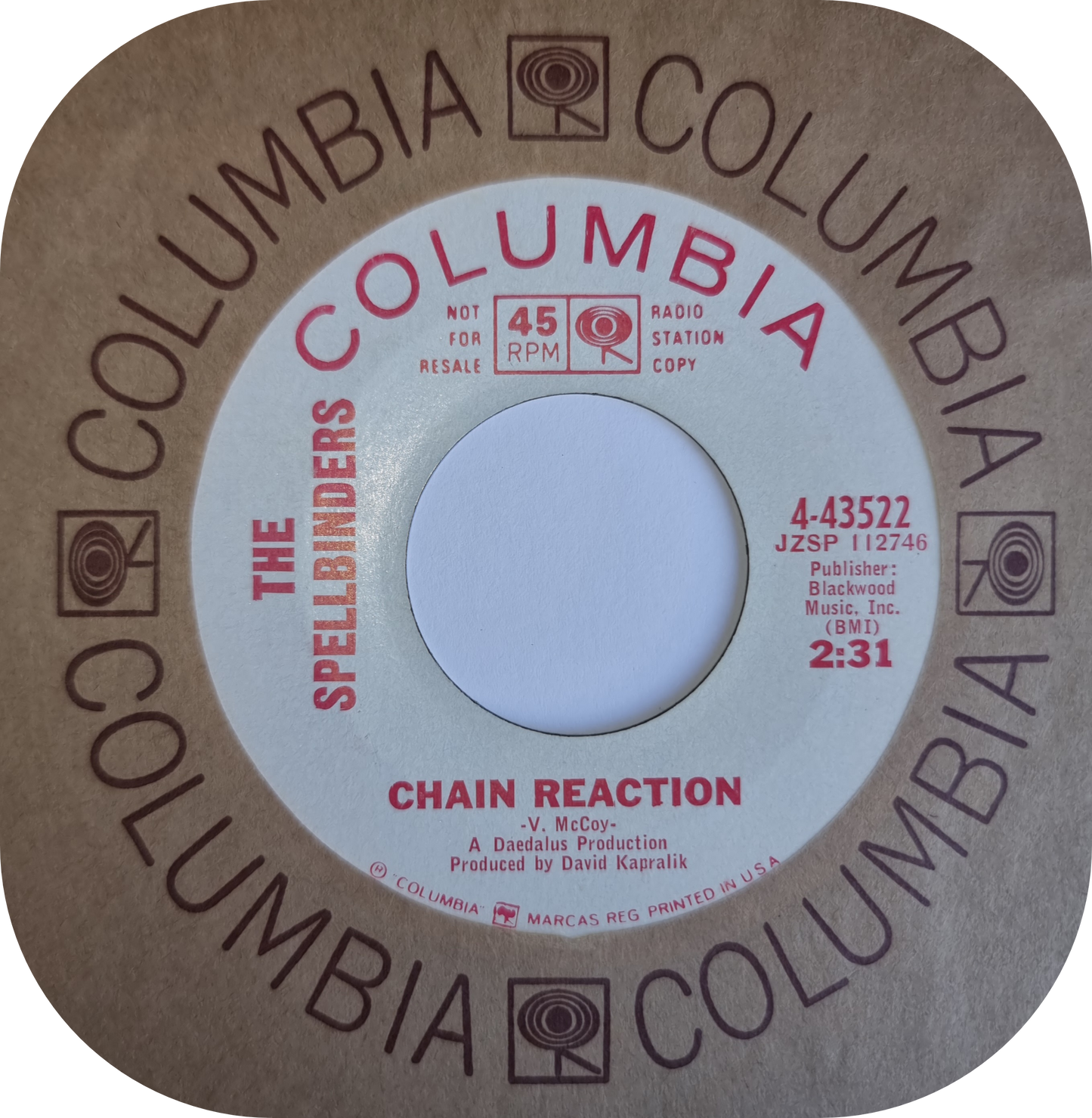 Spellbinders, The - Chain Reaction - Columbia DEMO