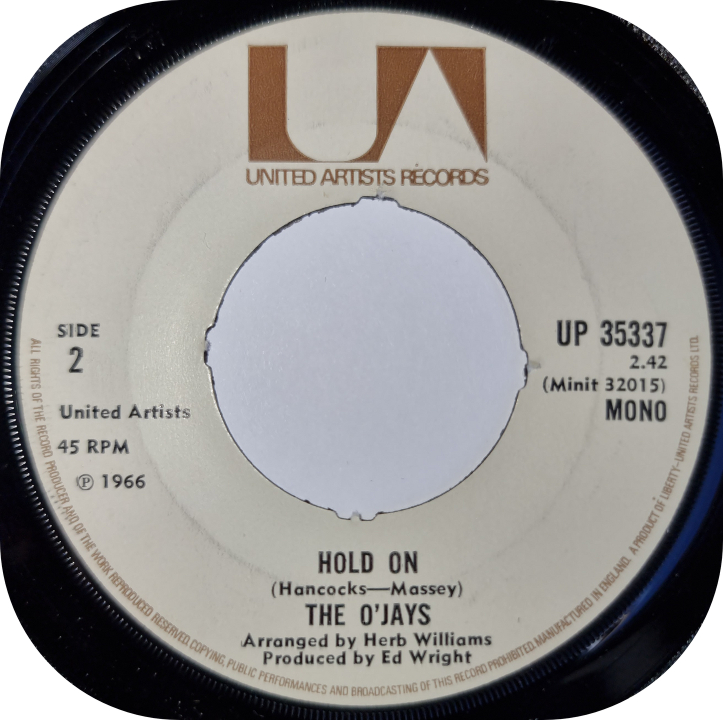 O'Jays, The - Working On Your Case - United Artists