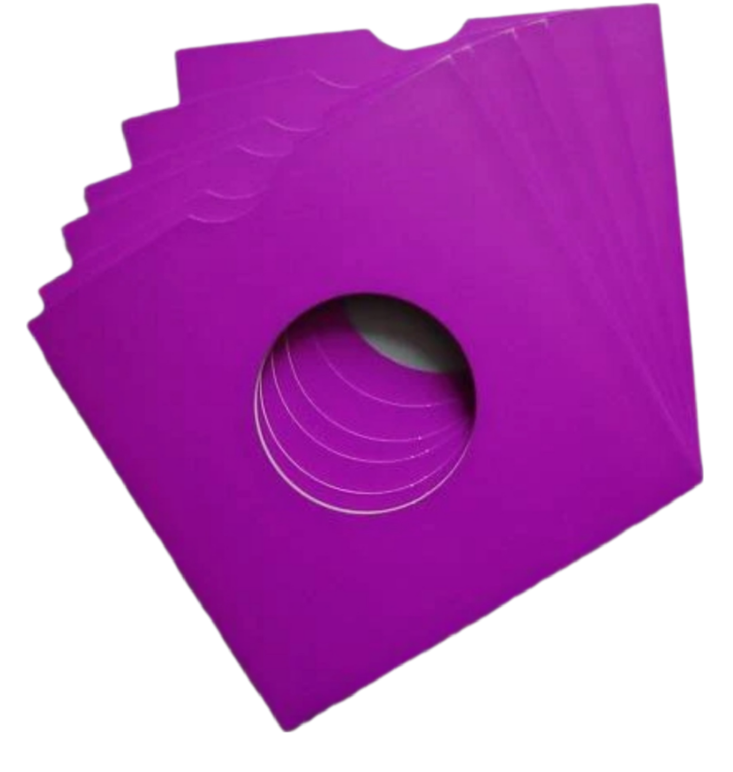 7 Inch Card Record Sleeve - Purple