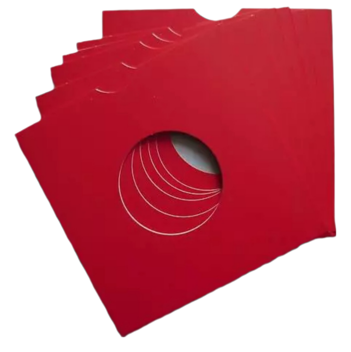7 Inch Card Record Sleeve - Red