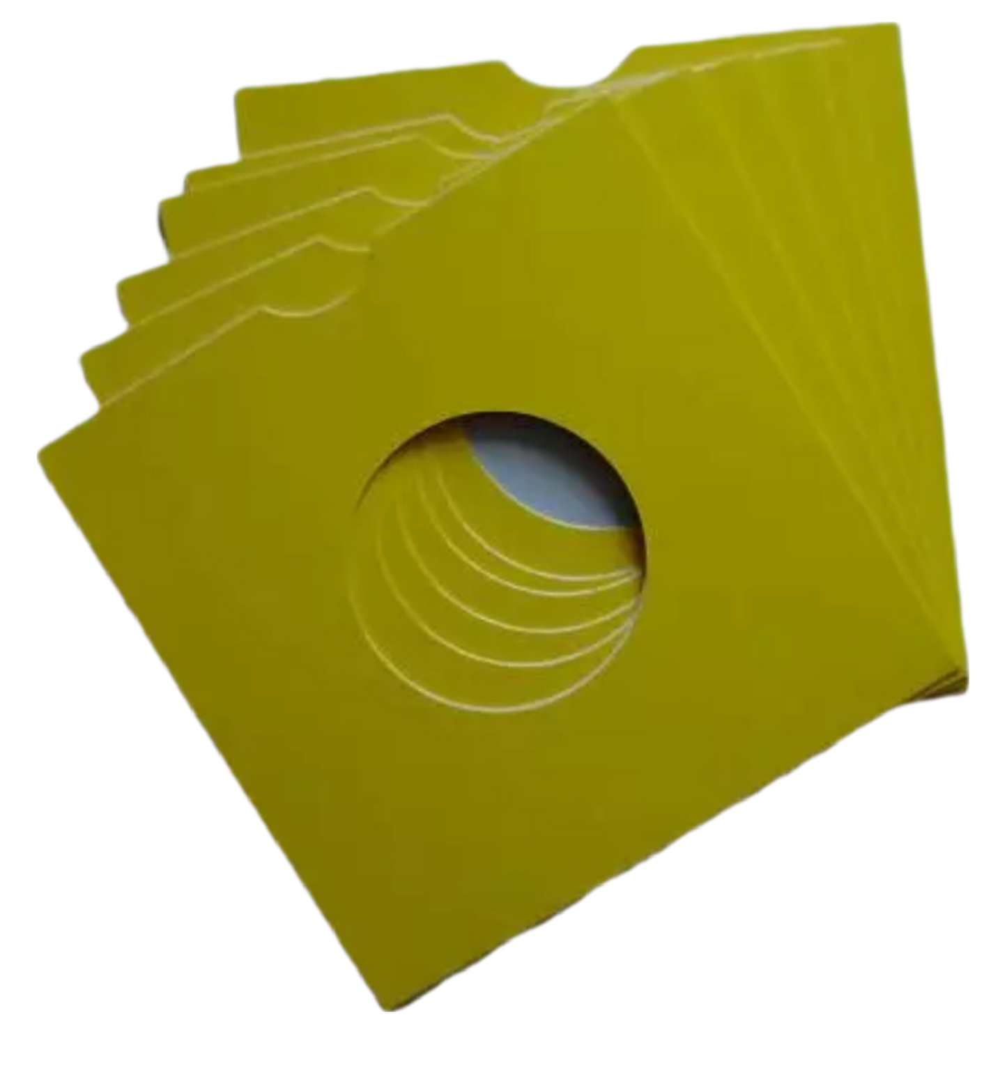 7 Inch Card Record Sleeve - Yellow