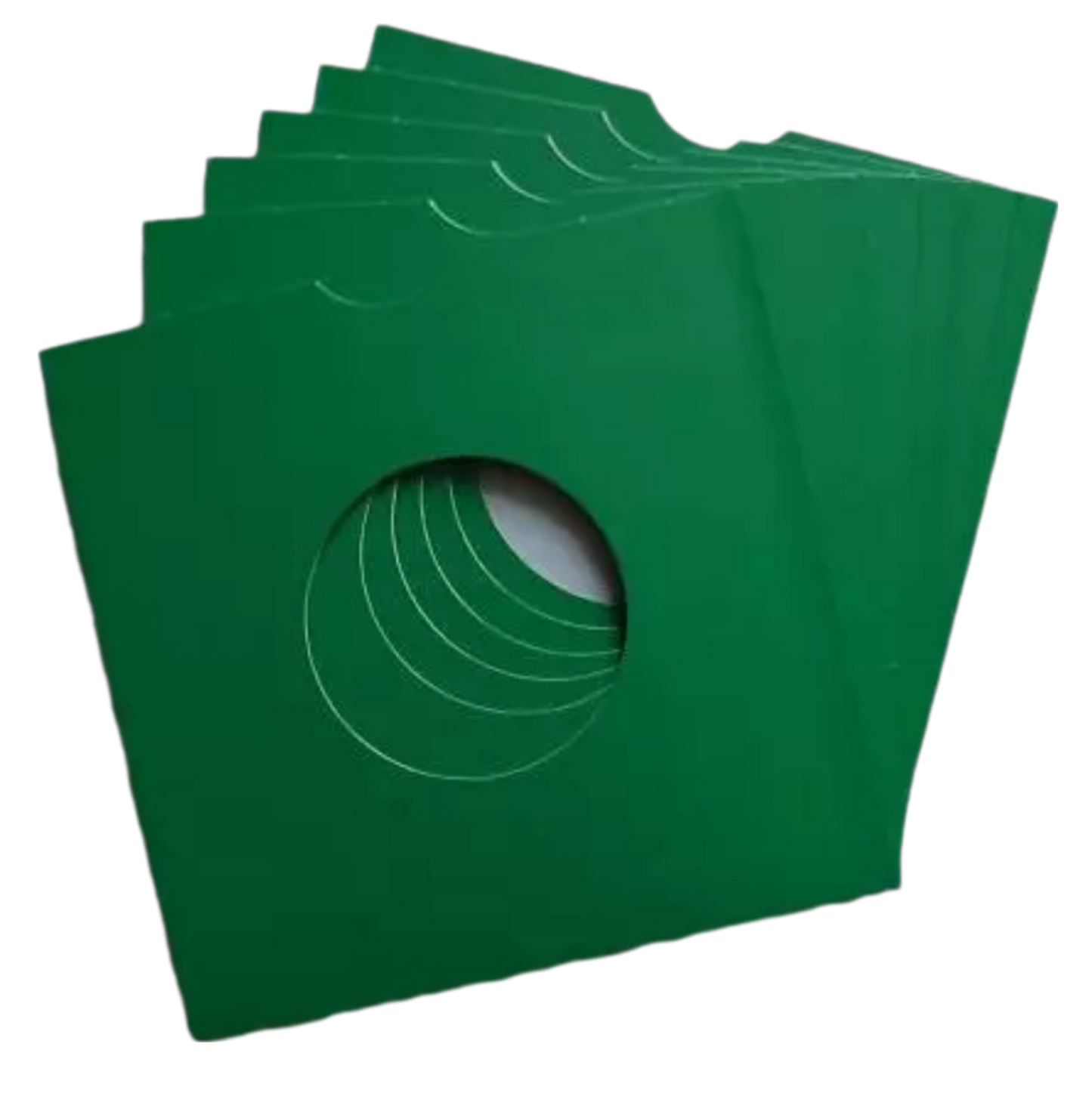 7 Inch Card Record Sleeve - Green