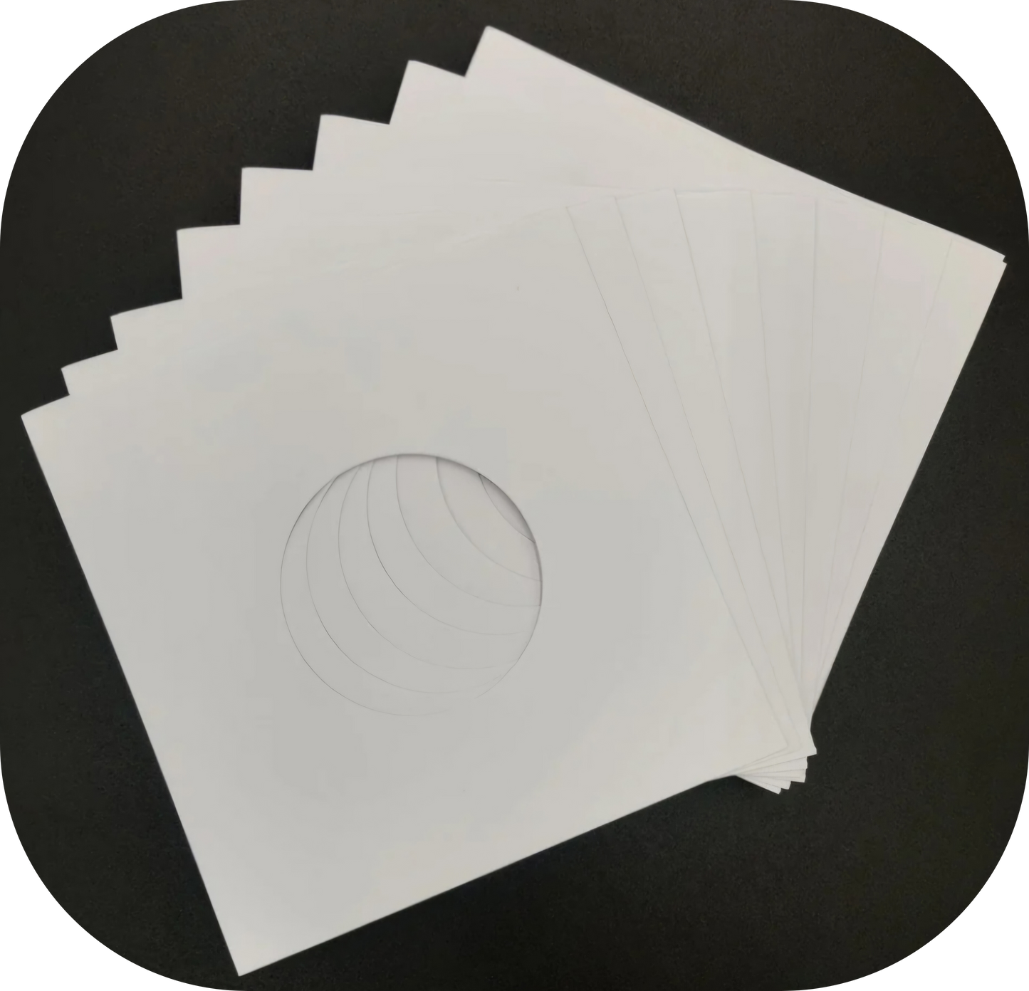 7 Inch Paper Record Sleeve - White