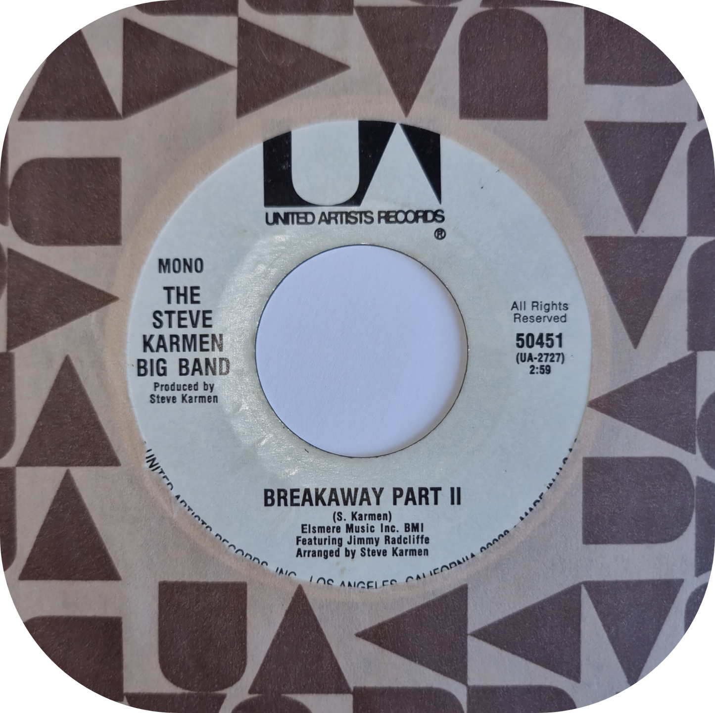 Steve Karmen Big Band - Breakaway - United Artists