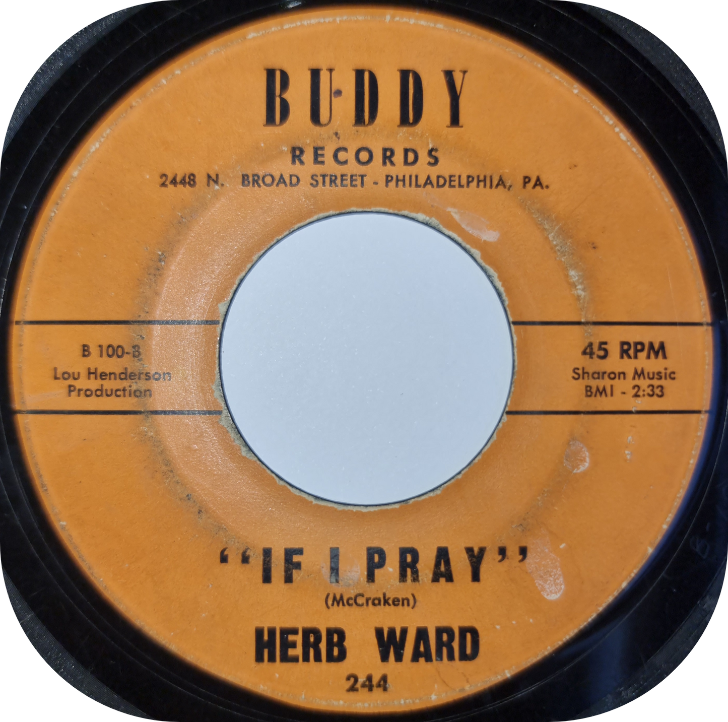 Herb Ward - Hand's Off She's Mine - Buddy