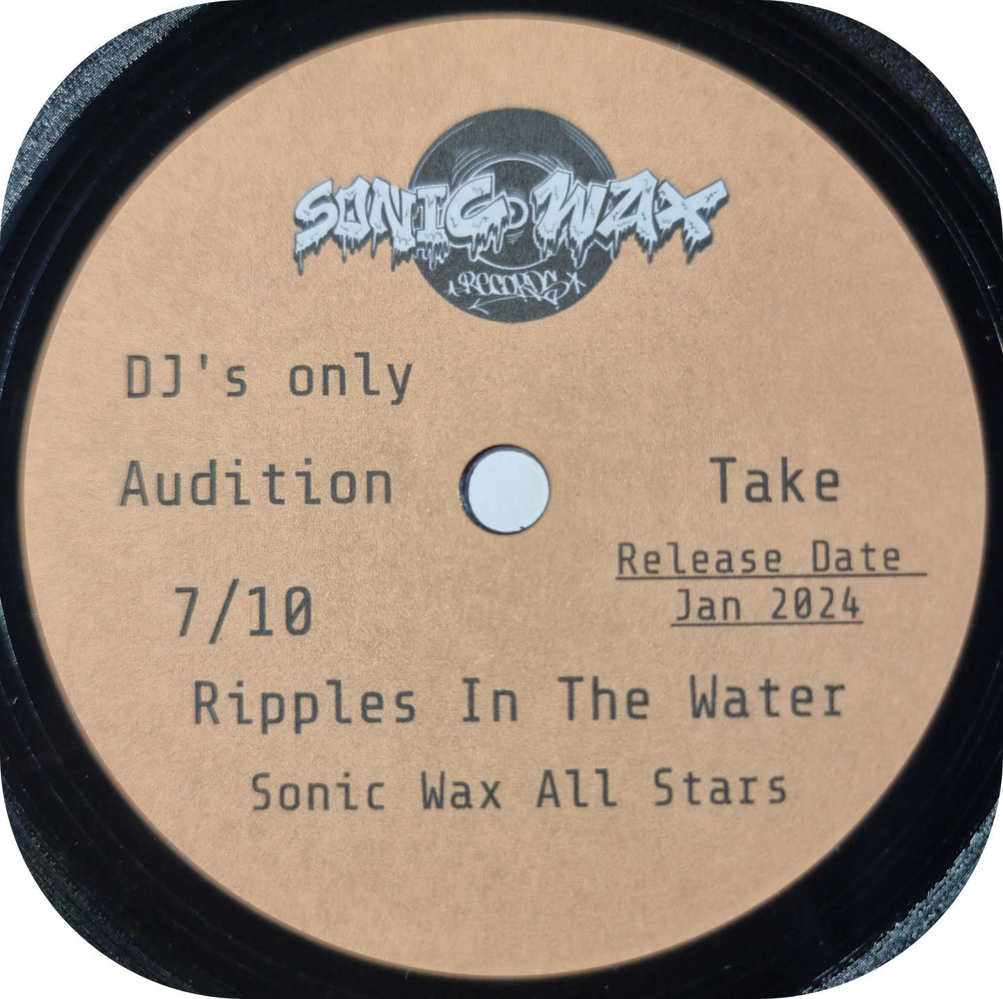 Sonic Wax All Stars - Ripples In The Water - Sonic Wax TEST PRESS