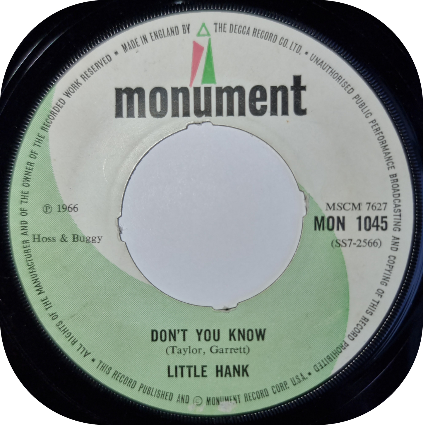 Little Hank - Mr Bang Bang Man - Monument