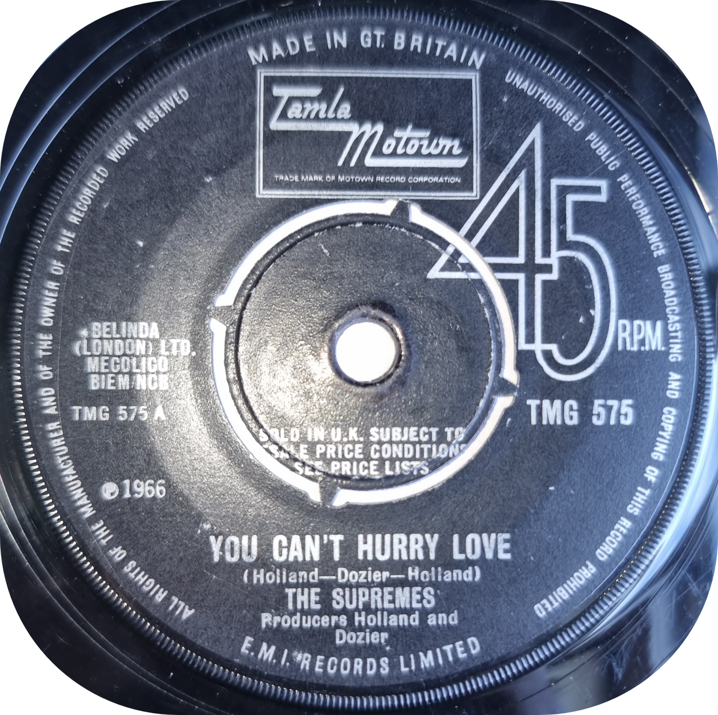 Supremes, The - You Can't Hurry Love - Tamla Motown