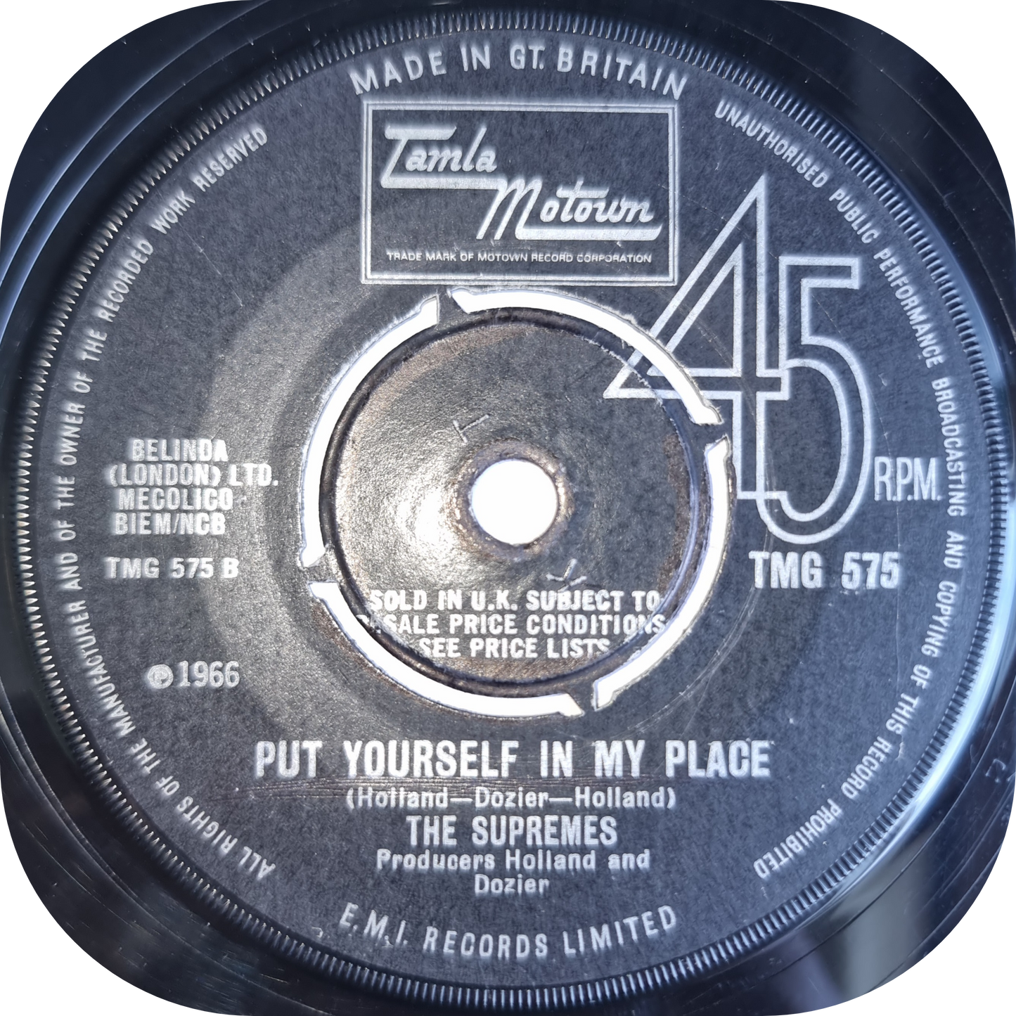 Supremes, The - You Can't Hurry Love - Tamla Motown