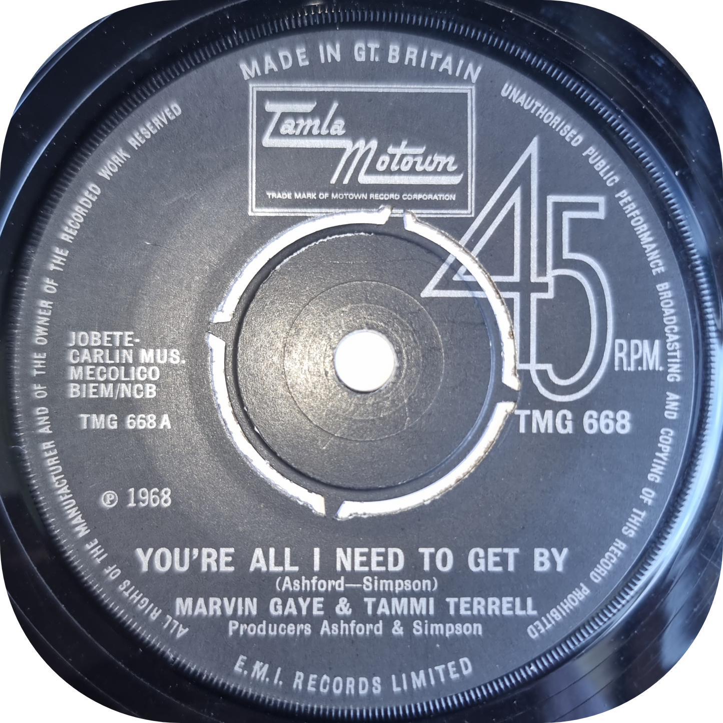 Marvin Gaye & Tammi Terrell - You're All I Need To Get By - Tamla Motown