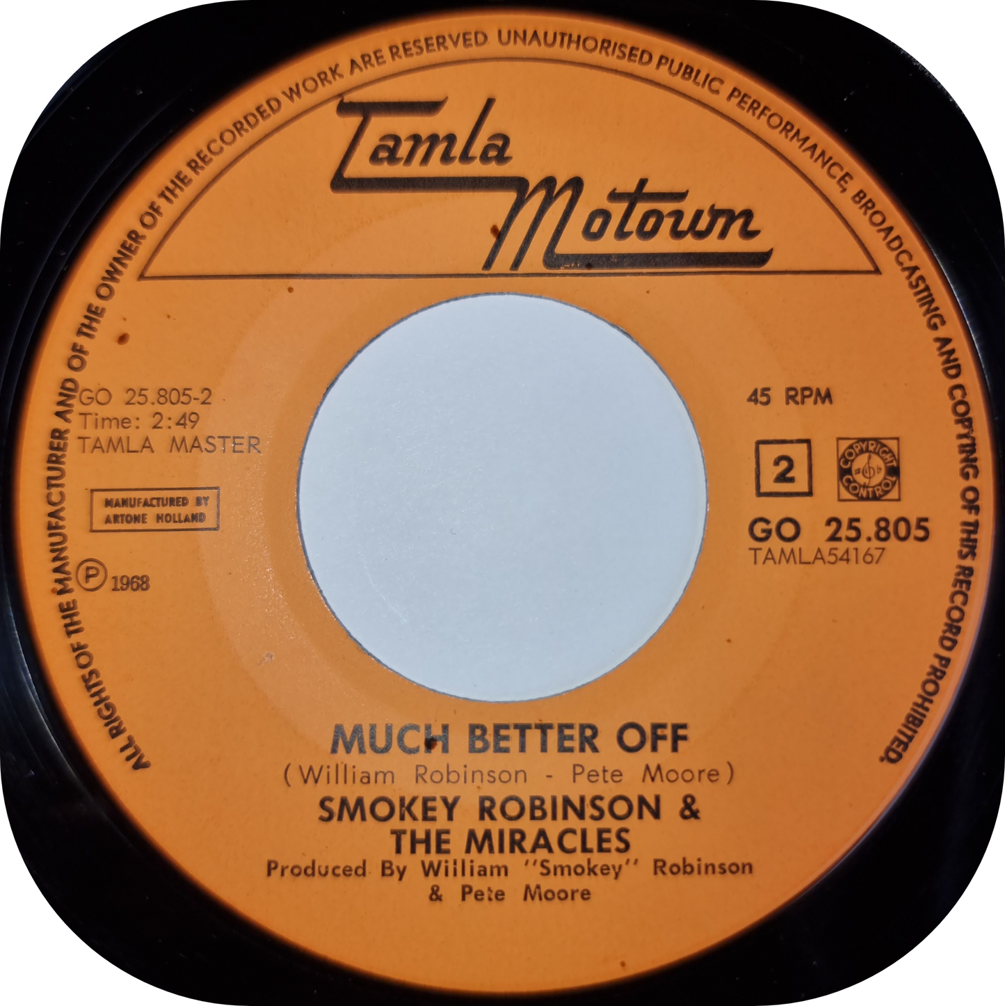 Smokey Robinson - Yester Love - Tamla Motown