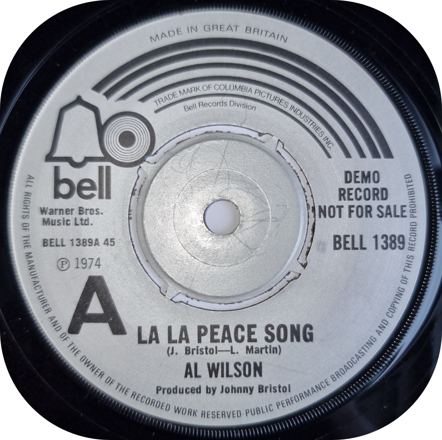 Al Wilson - La La Peace Song - Bell DEMO