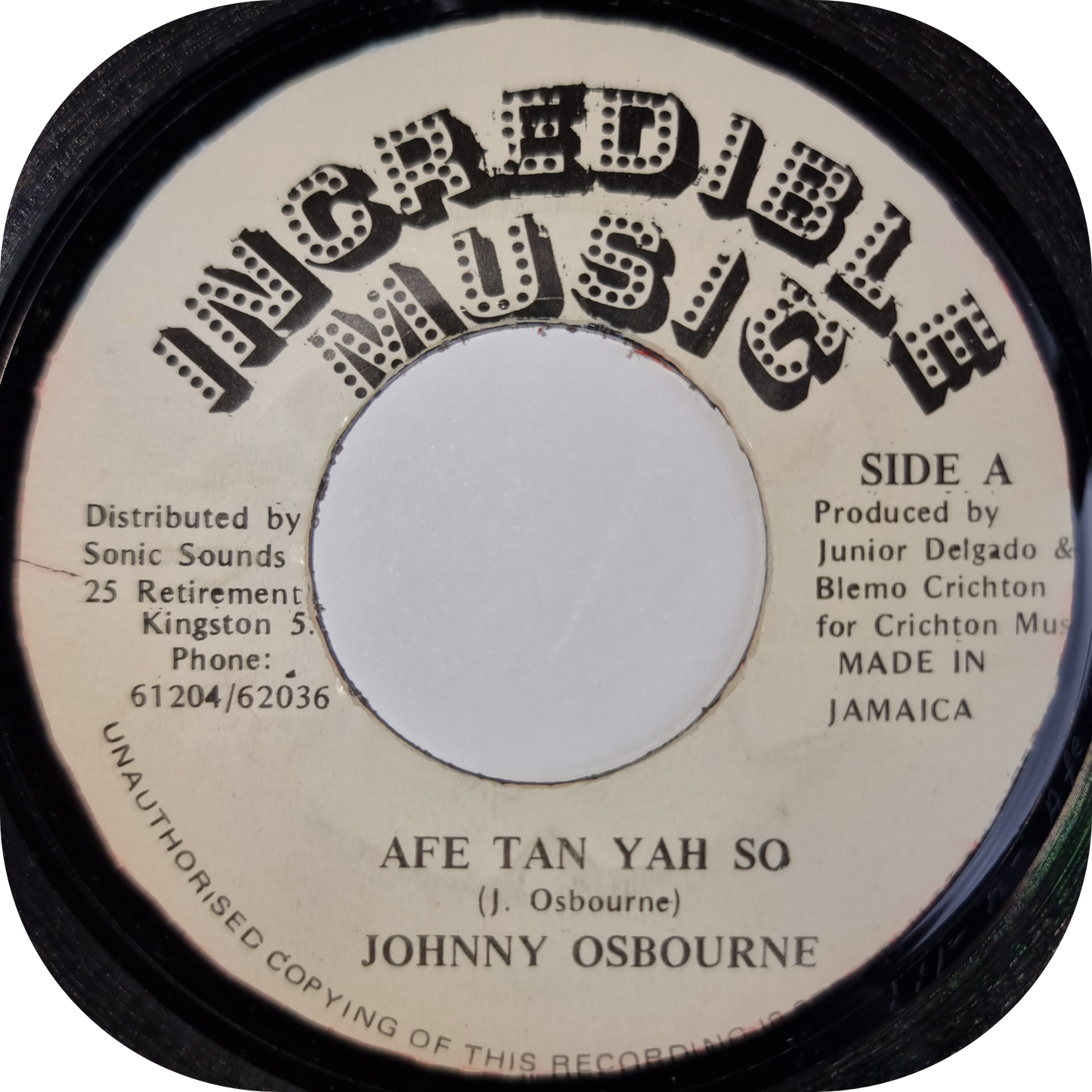 Johnny Osbourne - Afe Tan Yah So - Incredible Music