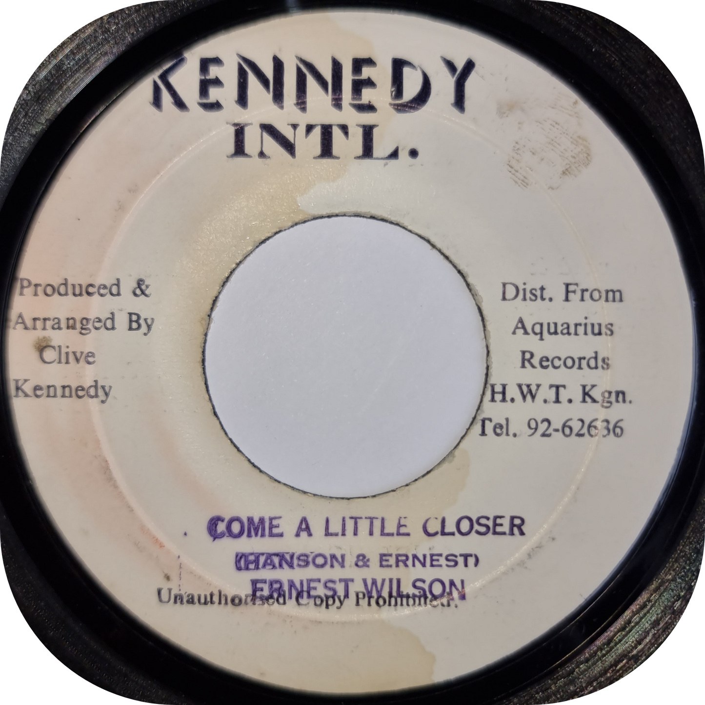 Ernest Wilson - Come A Little Closer - Kennedy Intl