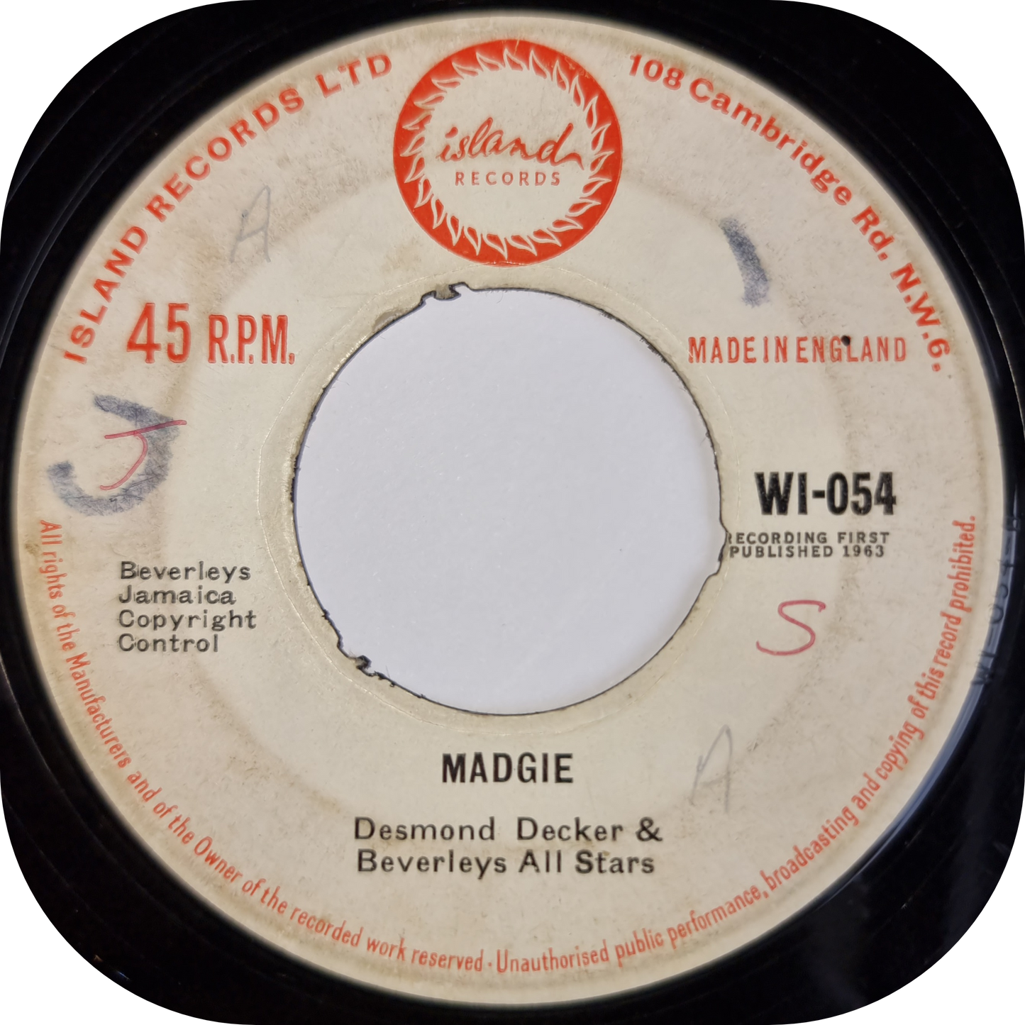 Desmond Dekker - Honour Your Mother & Father - Island