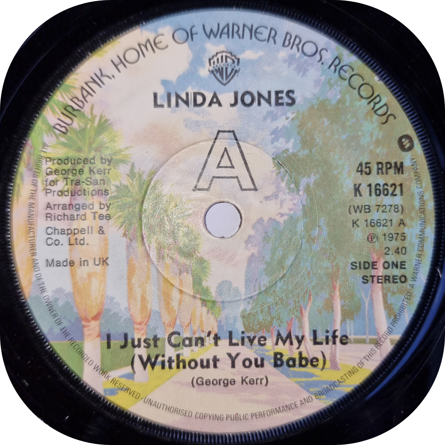 Linda Jones - I Just Can't Live My Life - Warner Bros