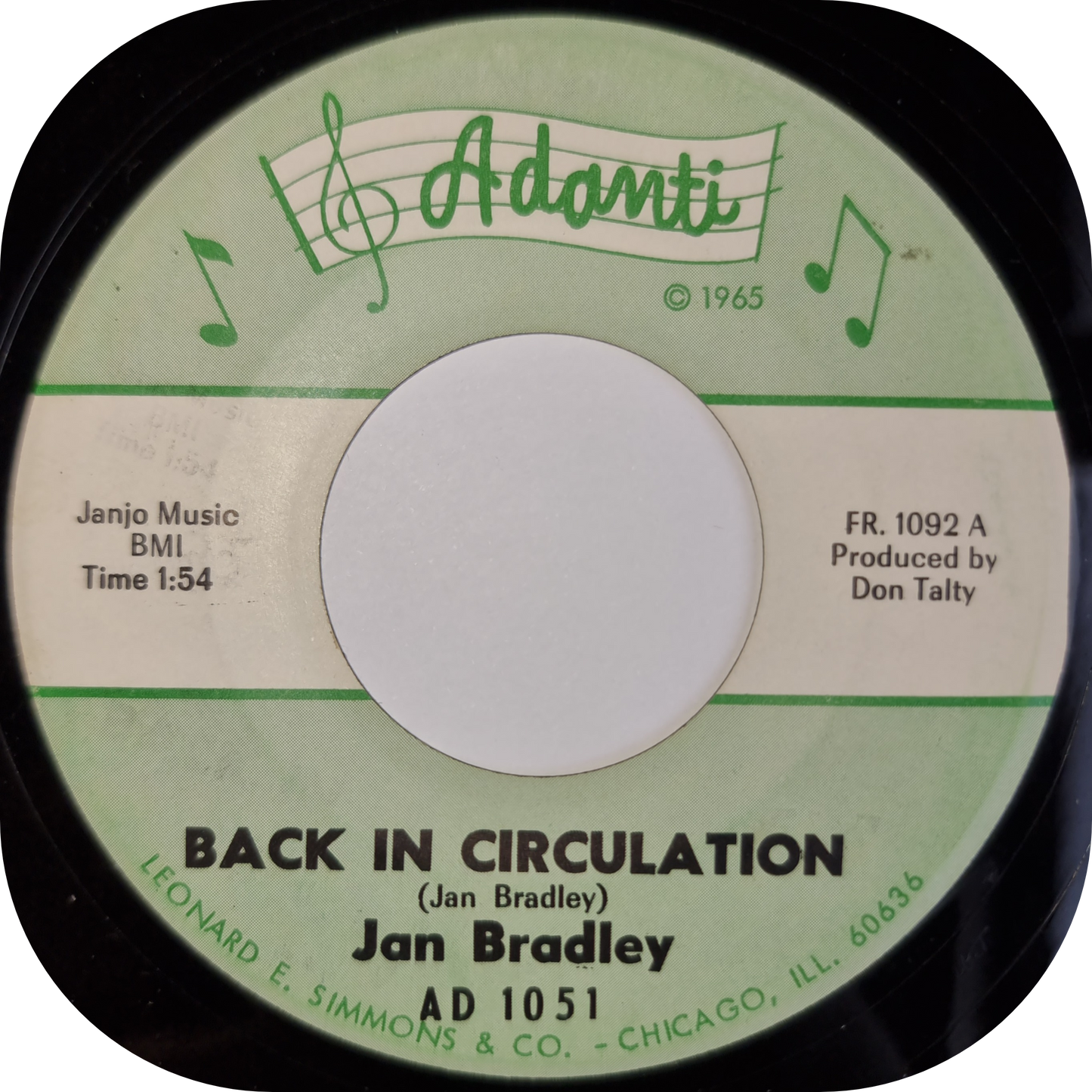 Jan Bradley - Back In Circulation - Adanti