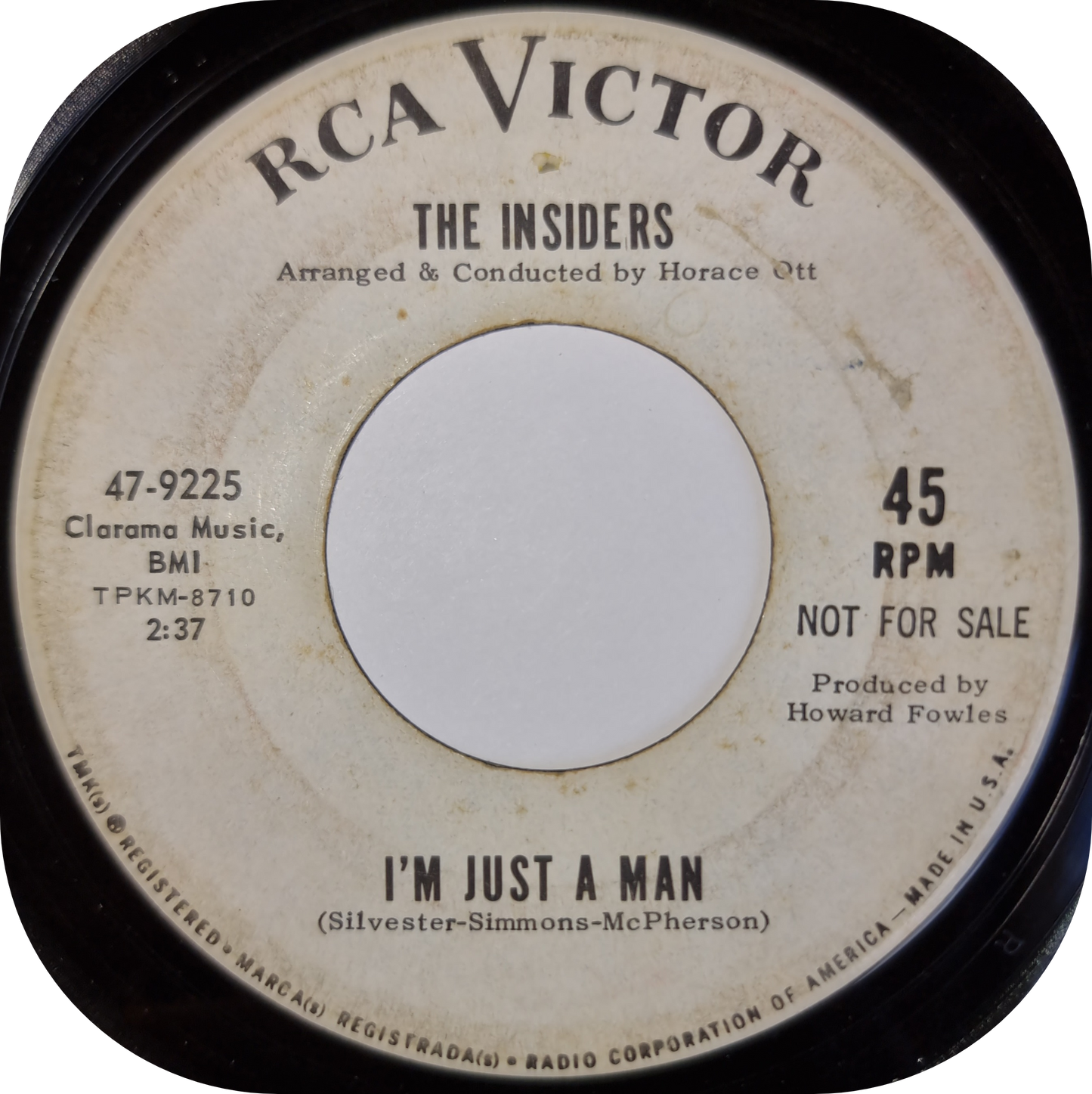 Insiders, The - I'm Just A Man - RCA DEMO