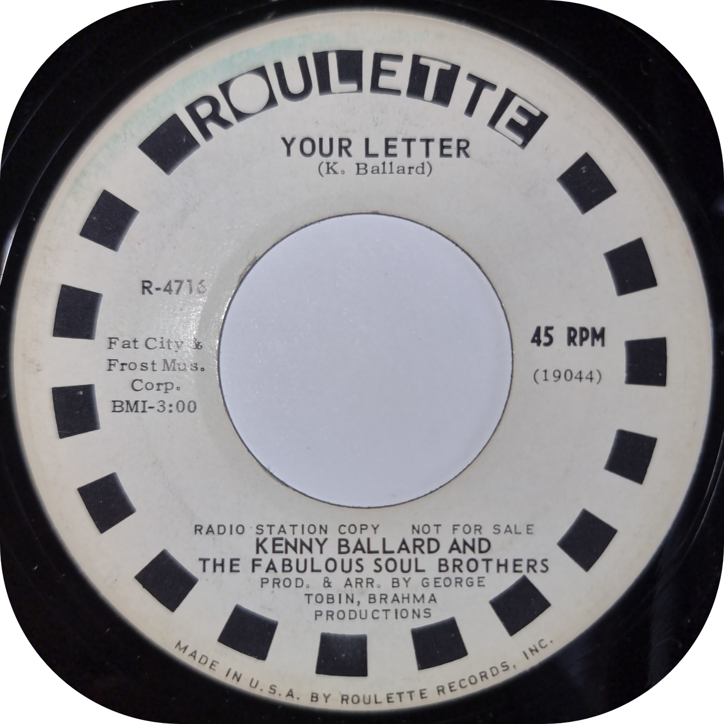 Kenny Ballard - I'm Losing You - Roulette DEMO
