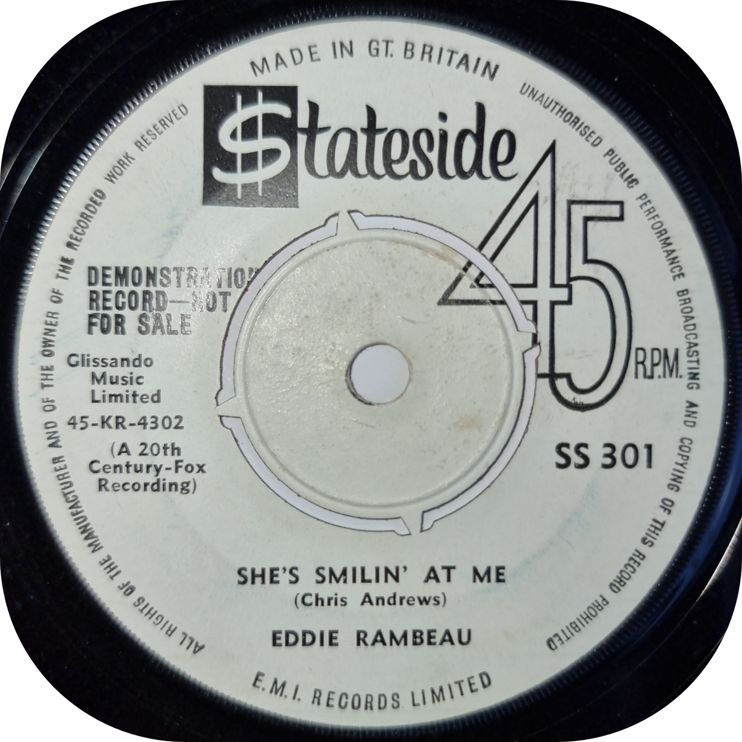 Eddie Rambeau - Come Closer - Stateside DEMO