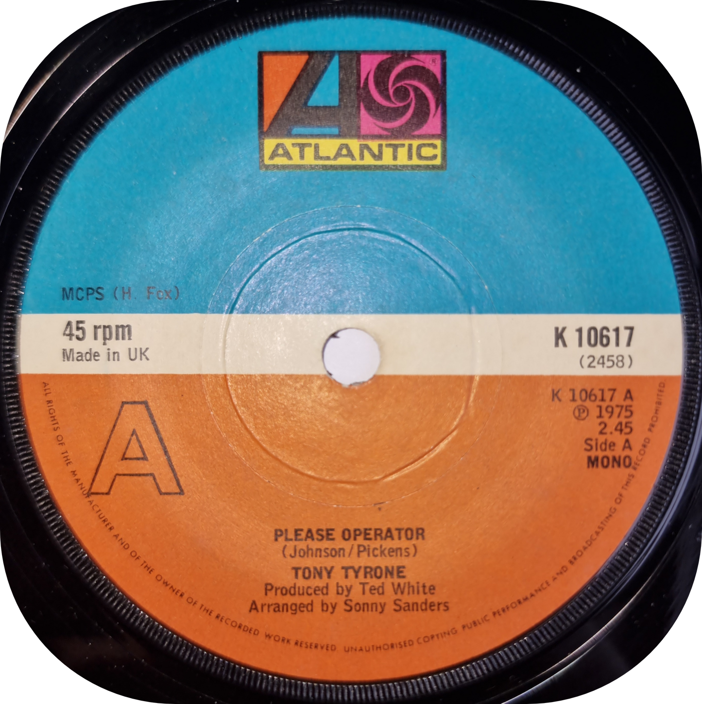 Tony Tyrone - Please Operator - Atlantic