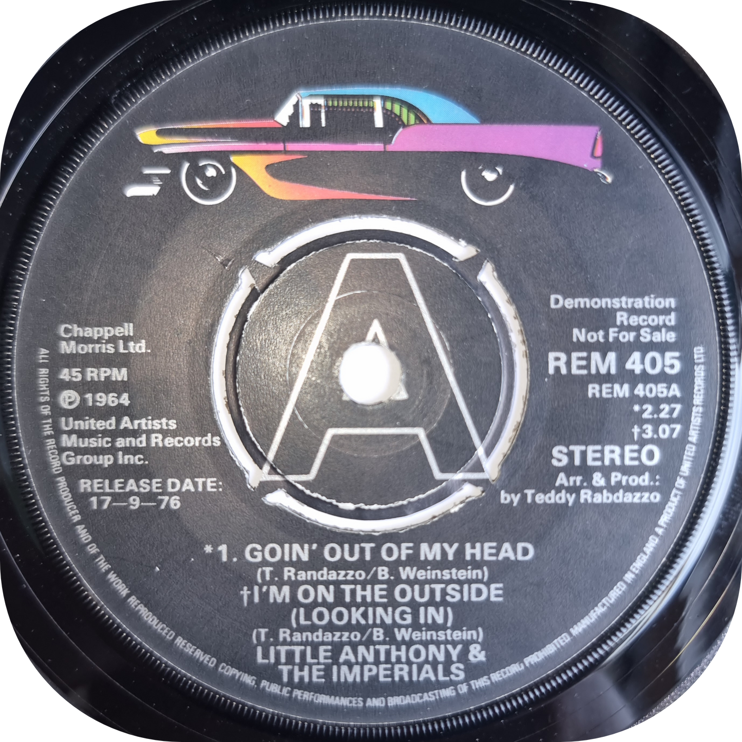 Little Anthony - Goin' Out Of My Head E.P - United Artists DEMO