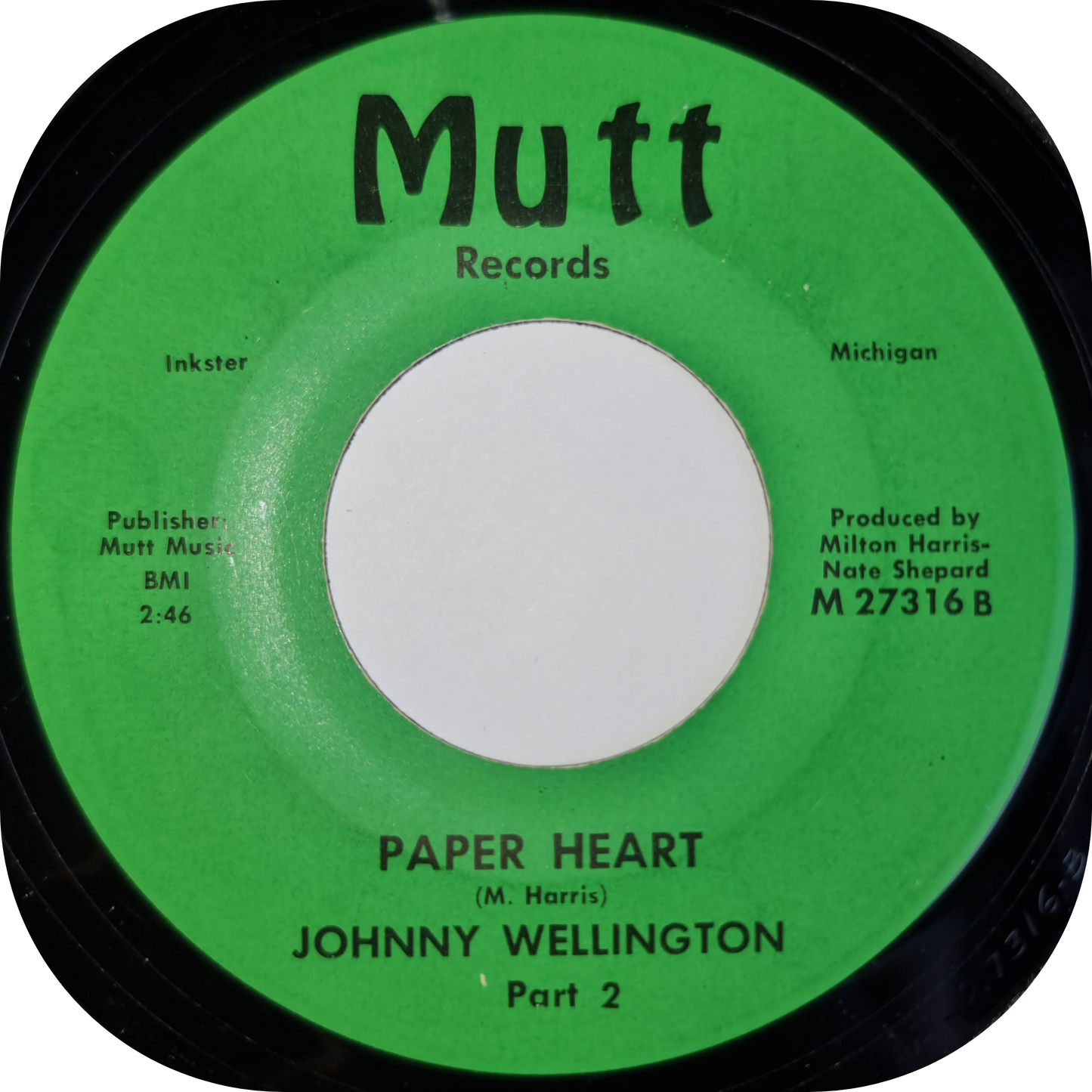 Johnny Wellington - Paper Heart - Mutt