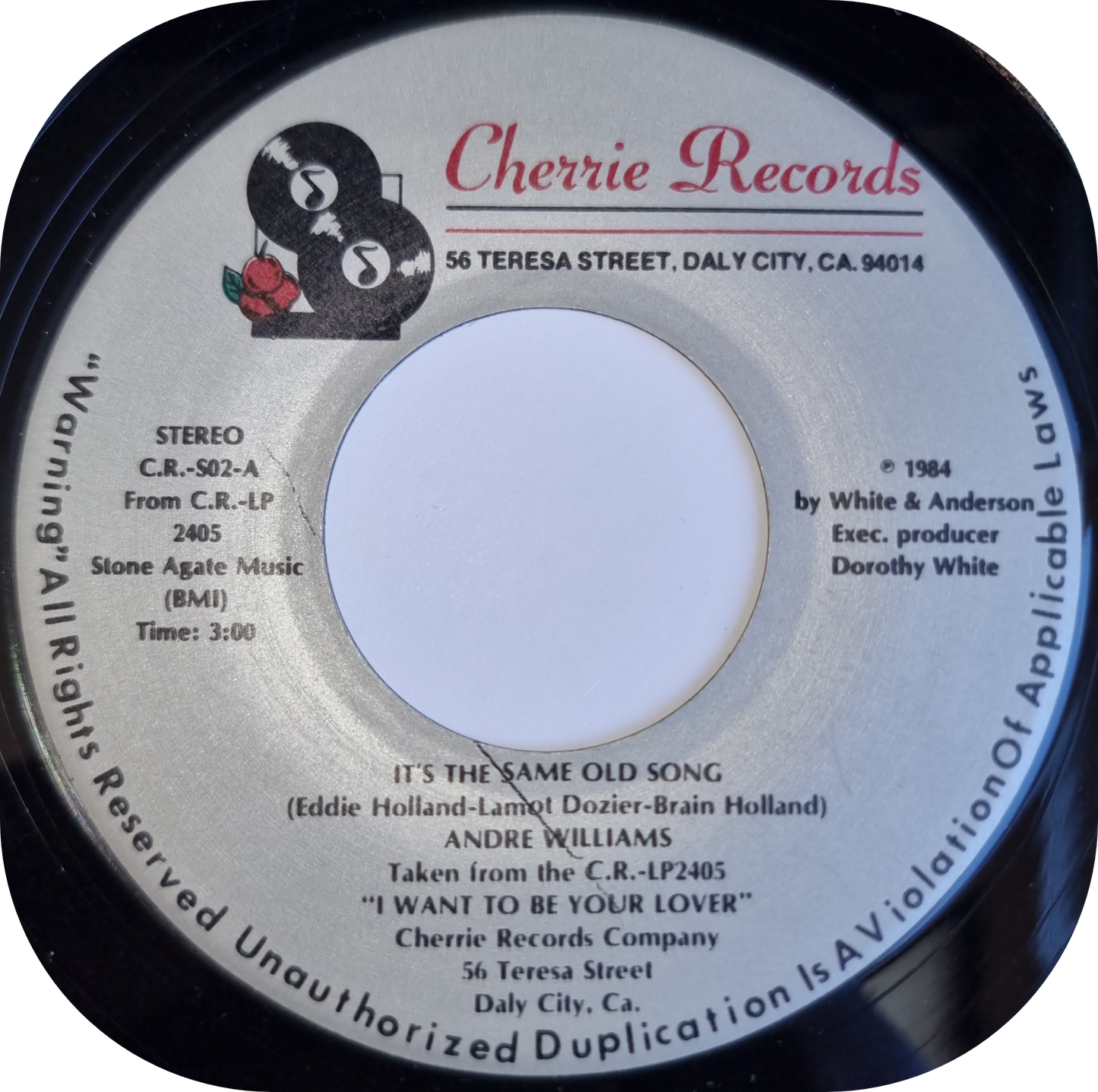 Andre Williams - It's The Same Old Song - Cherrie