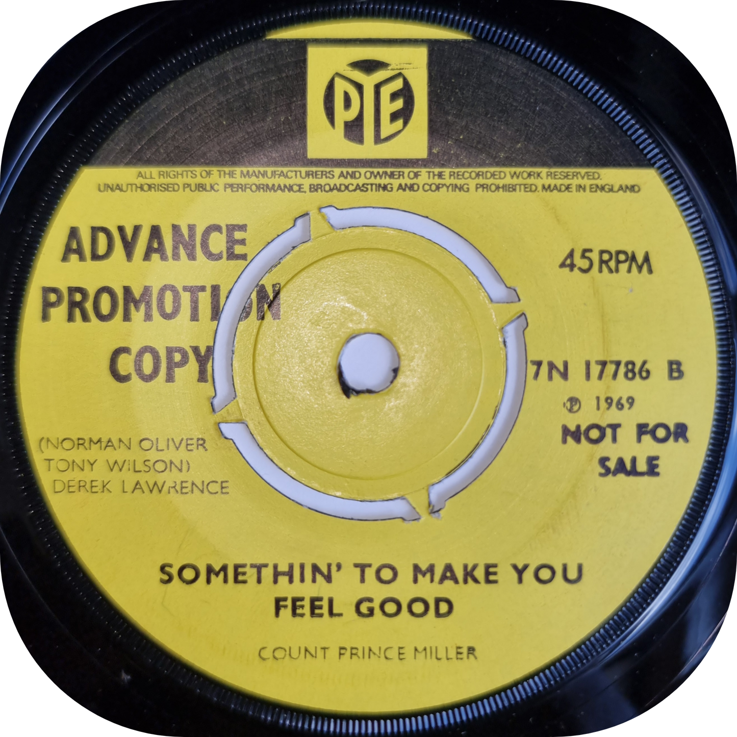 Count Prince Miller - Somethin' To Make You Feel Good - Pye DEMO