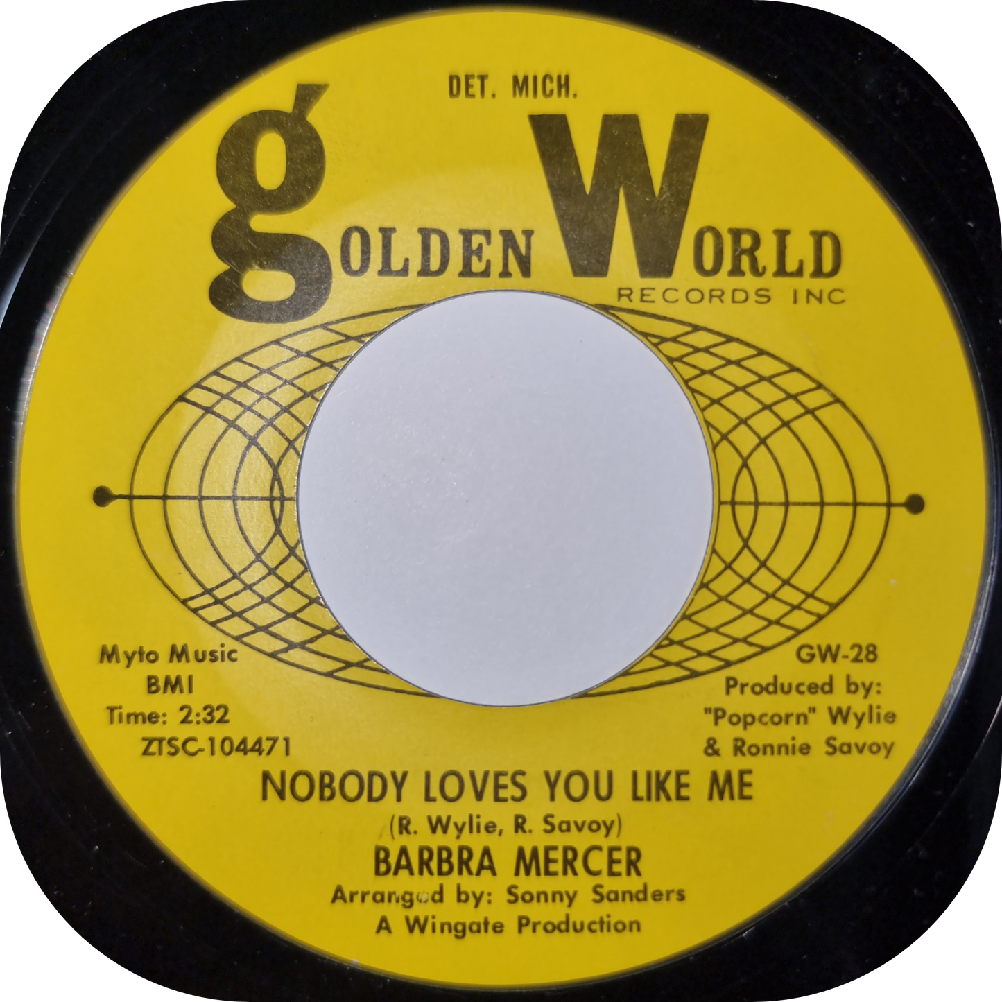 Barbara Mercer - Doin' Things Together With You - Golden World