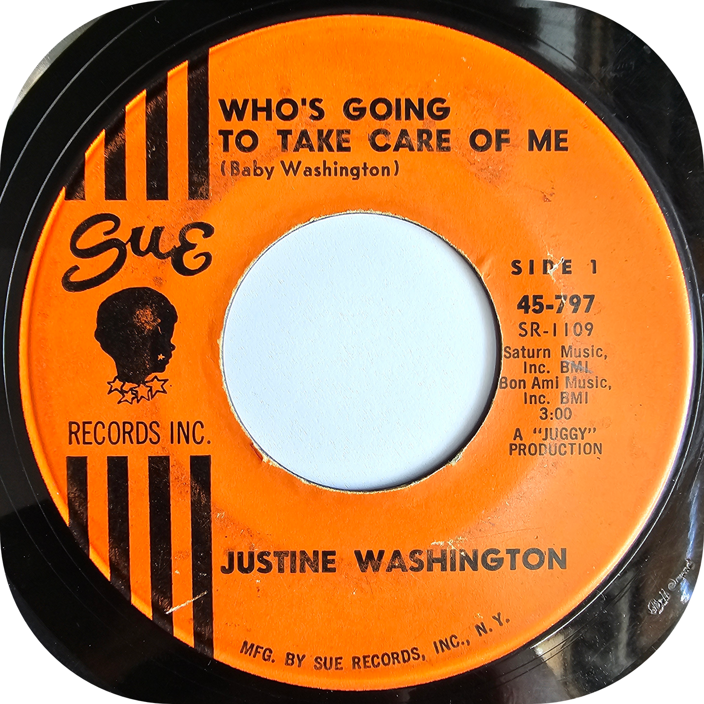 Justine 'Baby' Washington - I Can't Wait Until I See My Baby - Sue