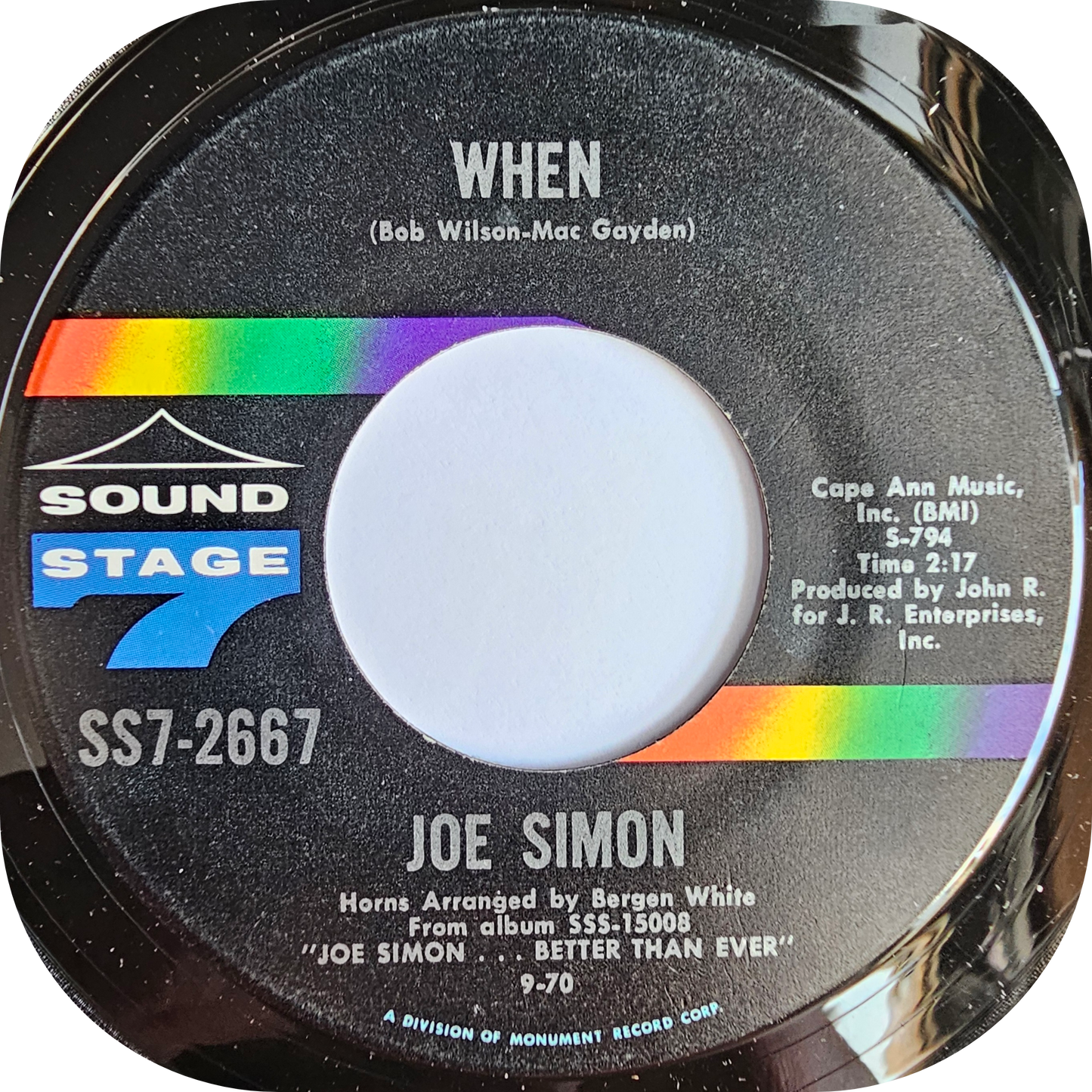 Joe Simon - When - Sound Stage 7