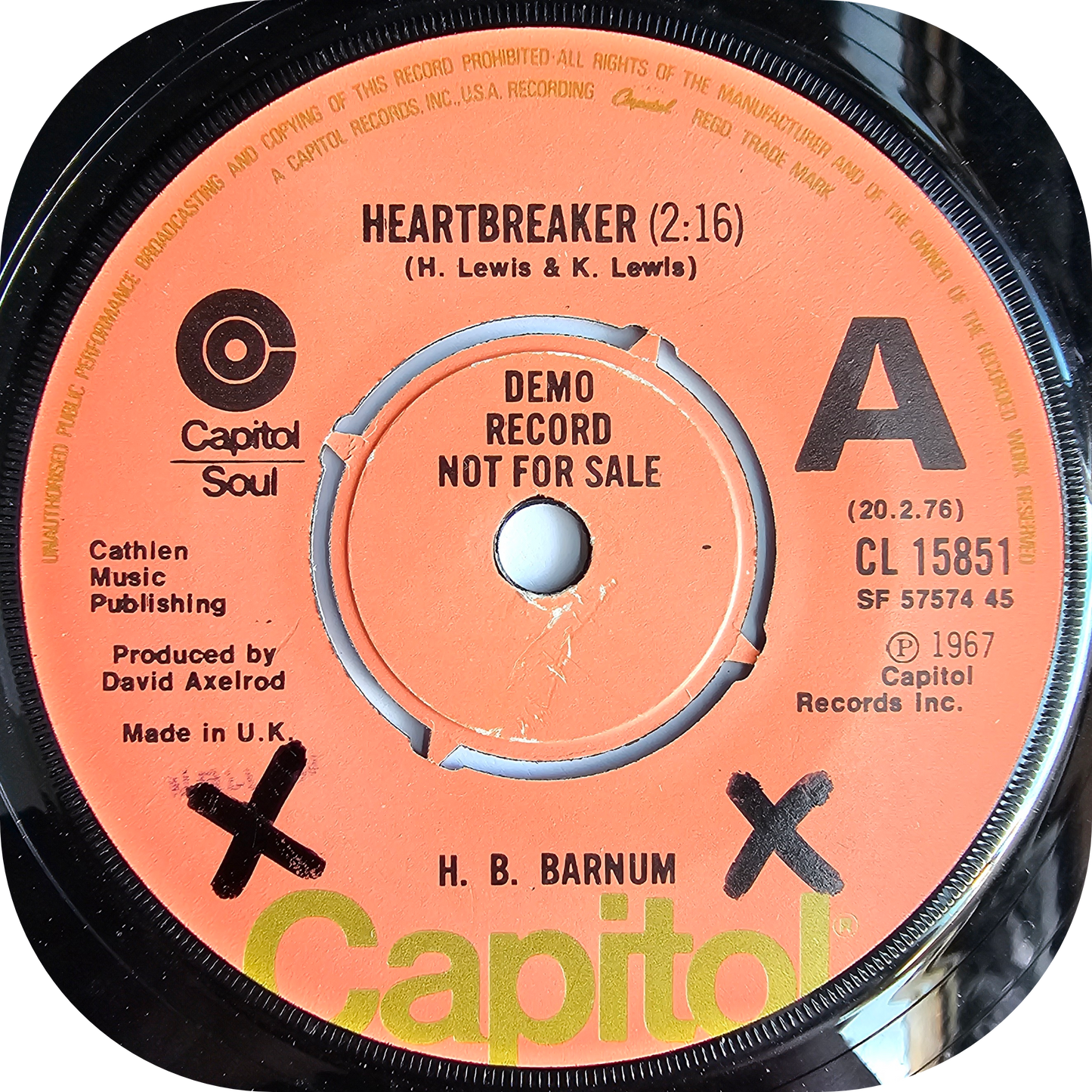 H B Barnum - Heartbreaker - Capitol DEMO
