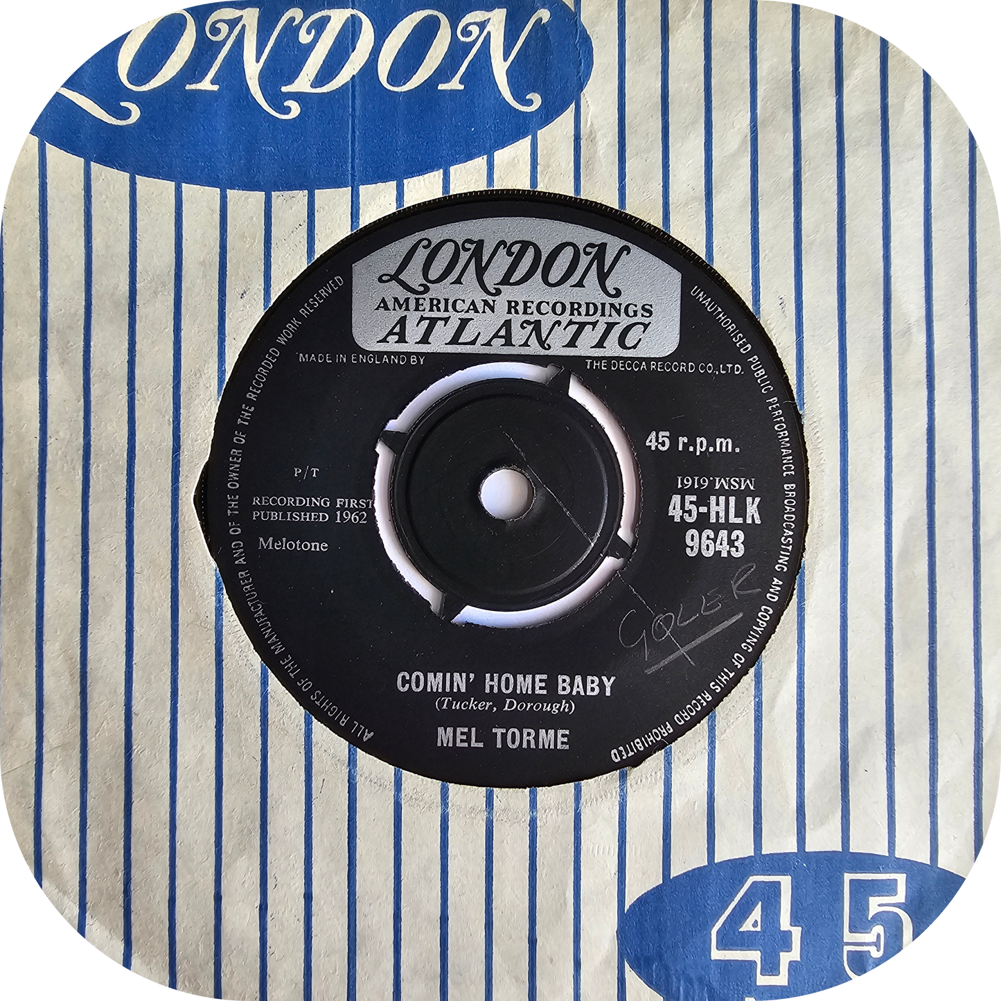 Mel Torme - Comin' Home Baby - London