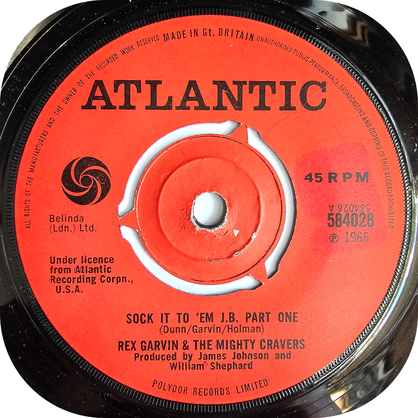 Rex Garvin - Sock It To 'Em J.B - Atlantic