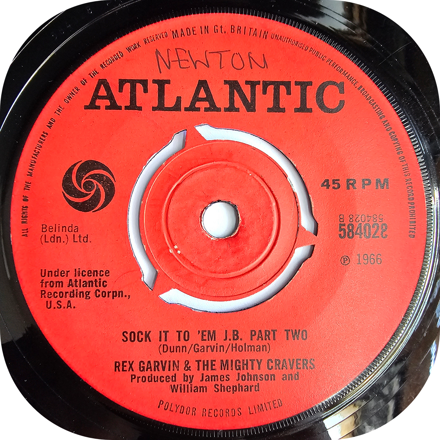 Rex Garvin - Sock It To 'Em J.B - Atlantic