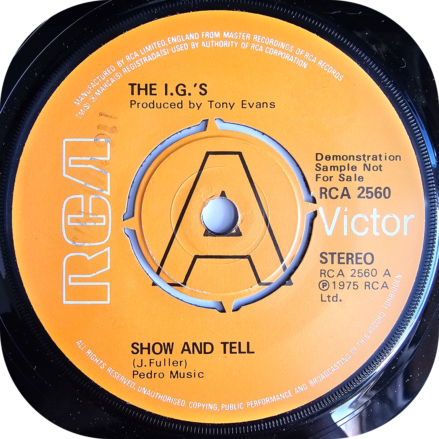 I.G's, The - Show And Tell - RCA DEMO