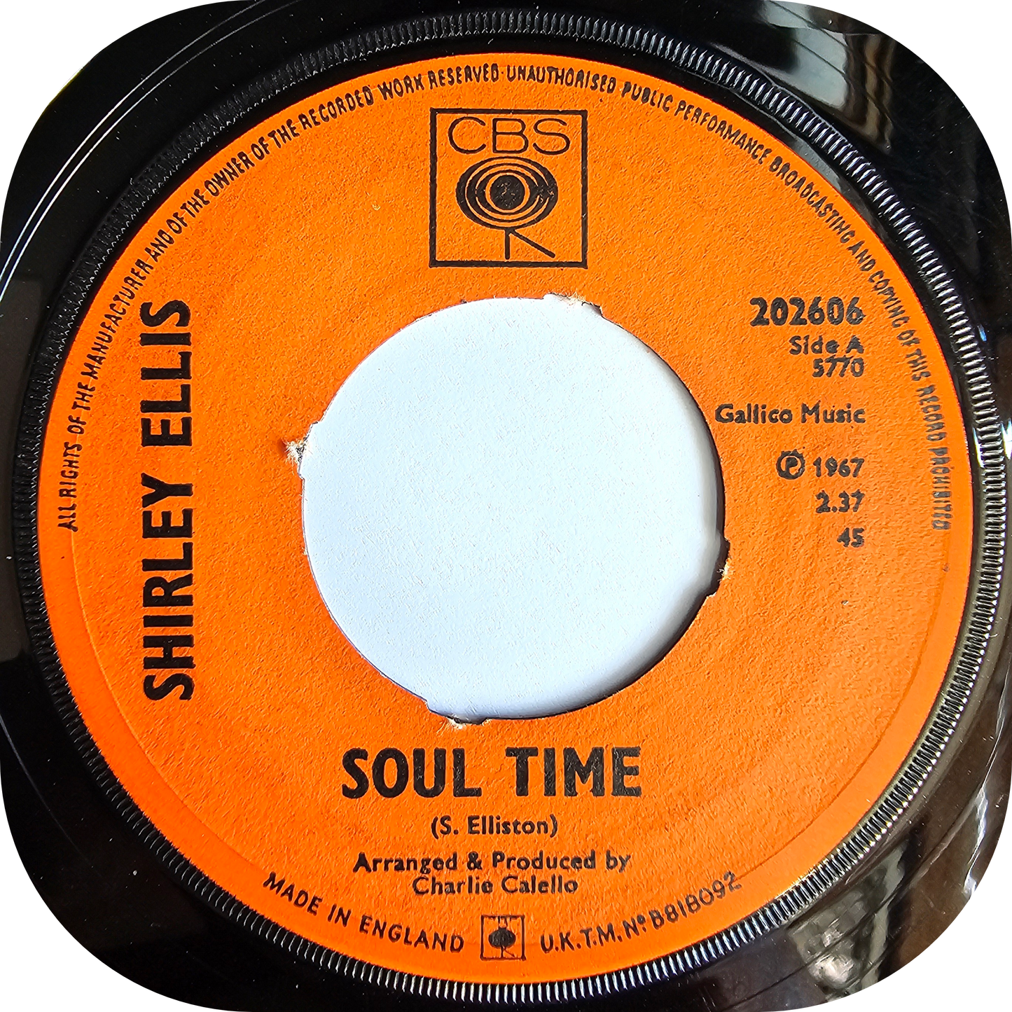 Shirley Ellis - Soul Time - CBS