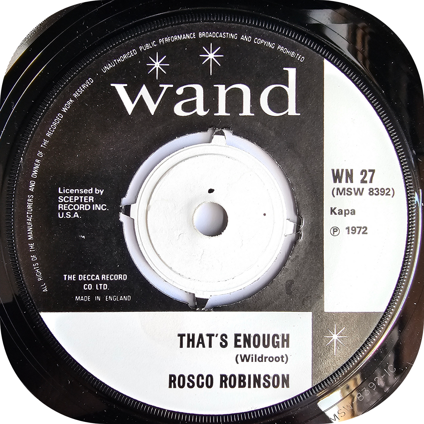 Rosco Robinson - That's Enough - Wand