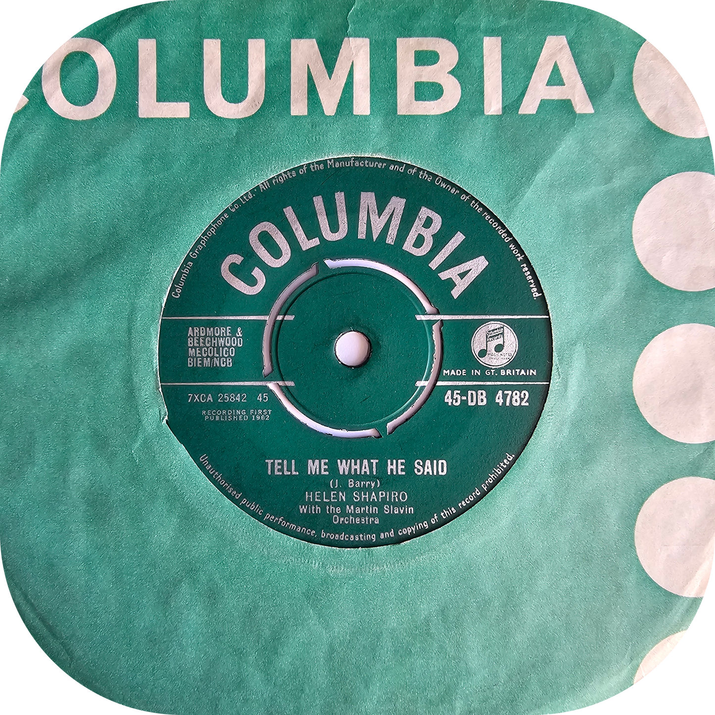 Helen Shapiro - Tell Me What He Said - Columbia