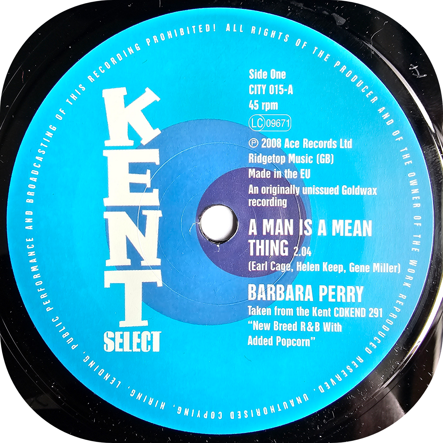 Barbara Perry - A Man Is A Mean Thing - Kent