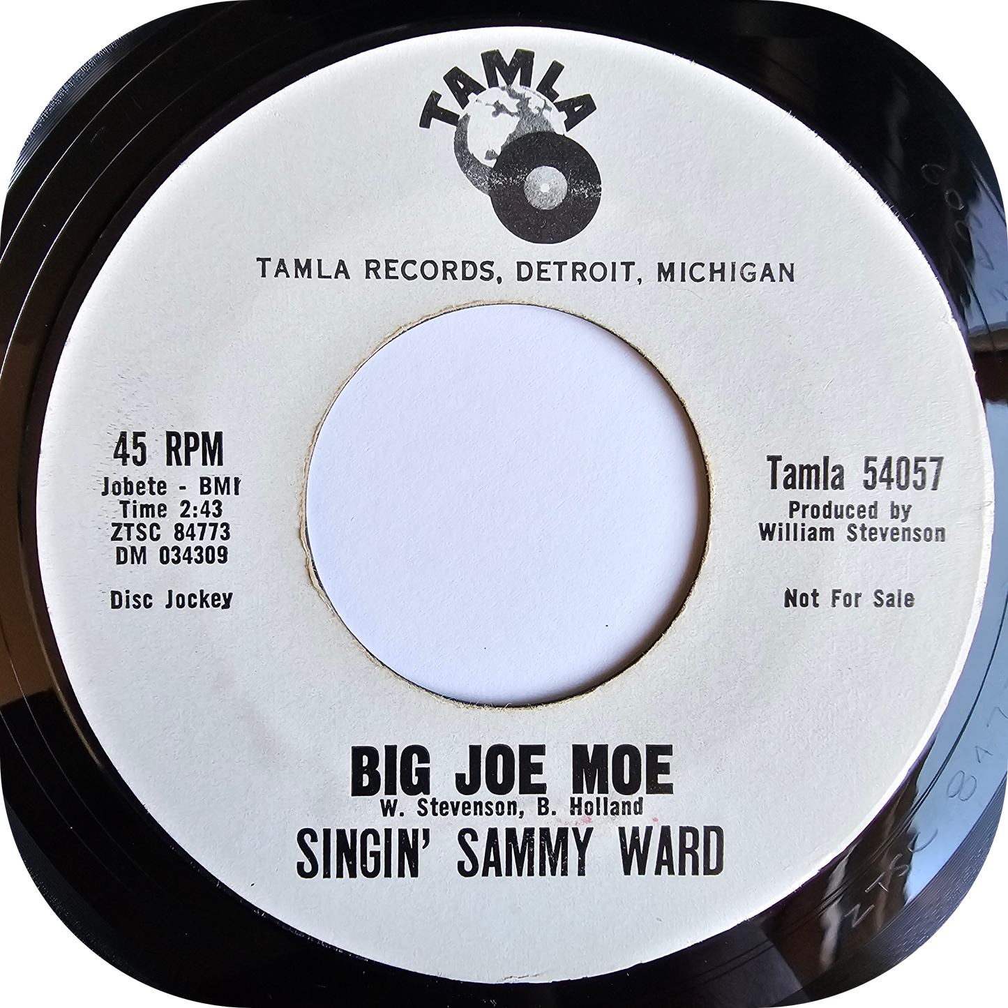 Singin' Sammy Ward - Everybody Knew It - Tamla DEMO
