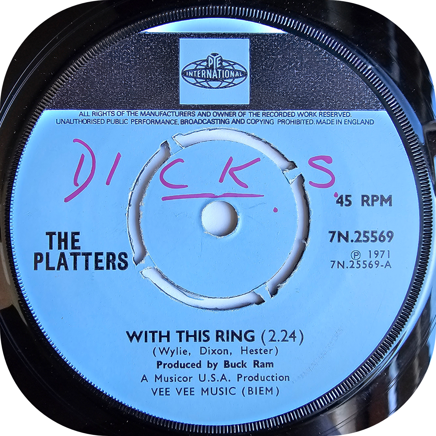 Platters, The - Washed Ashore - Pye International