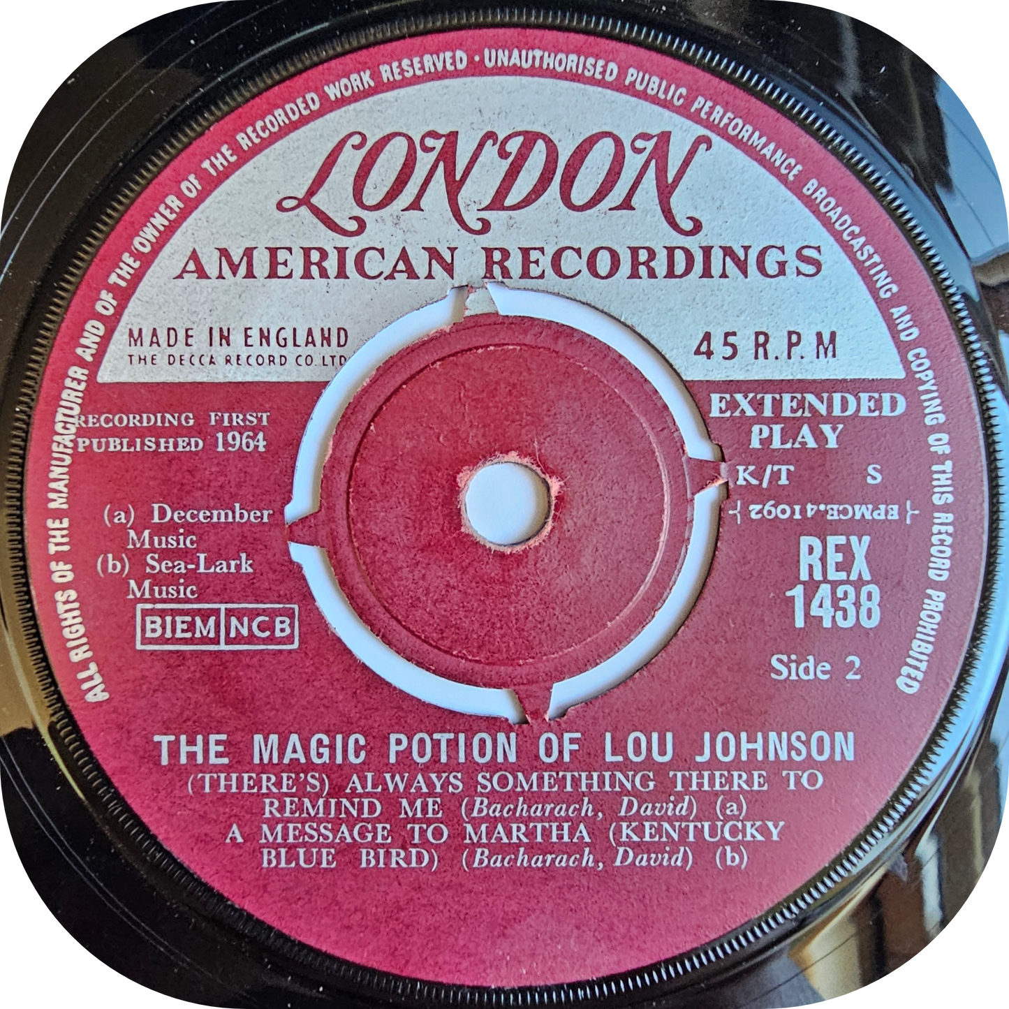 Lou Johnson - Magic Potion - London E.P