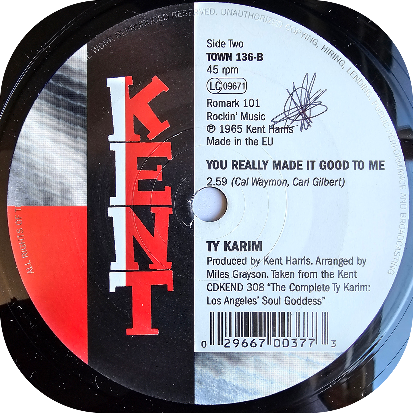 Towana & The Total Destruction - Wear Your Natural, Baby - Kent