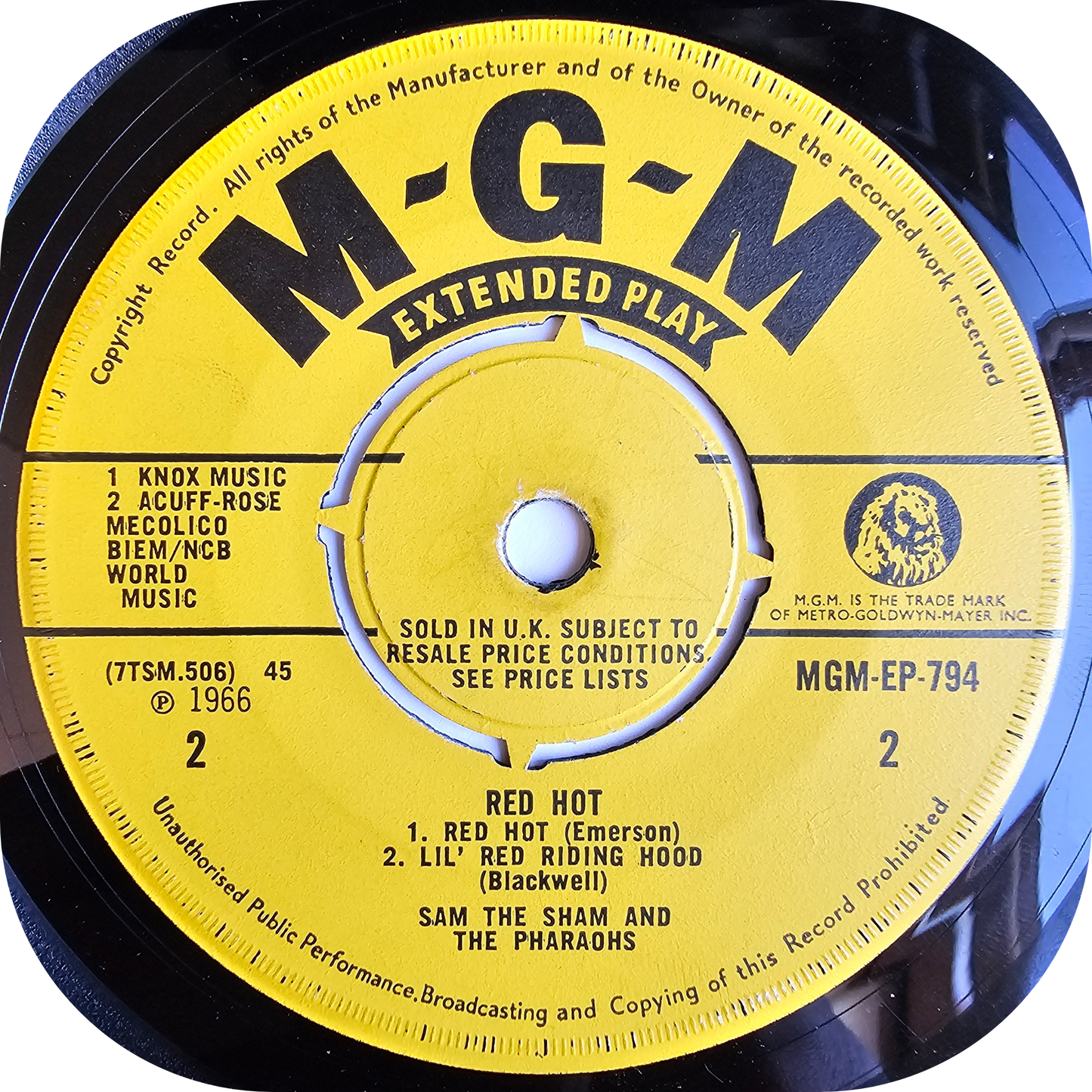 Sam The Sham - Wooly Bully E.P - MGM