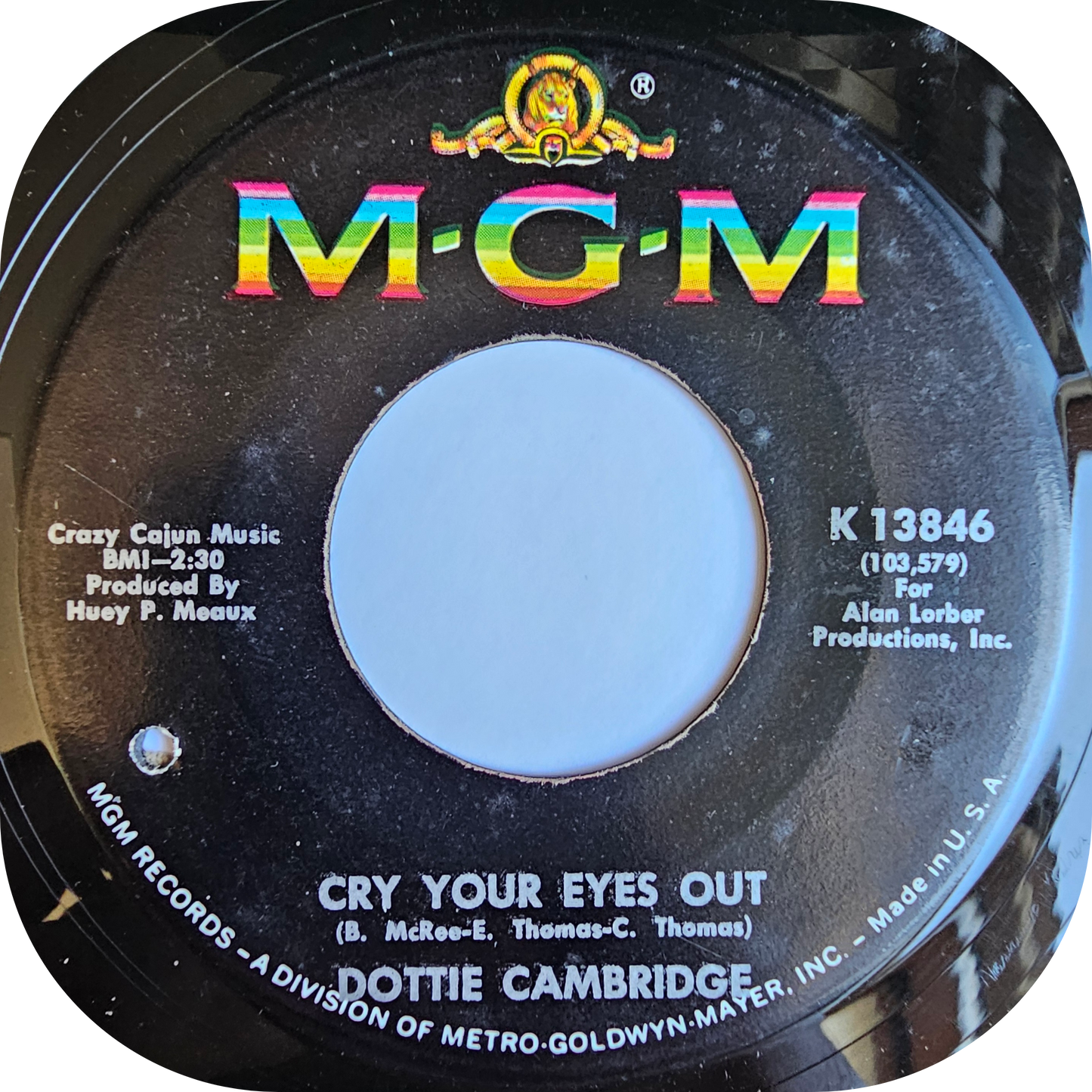 Dottie Cambridge - Cry Your Eyes Out - MGM