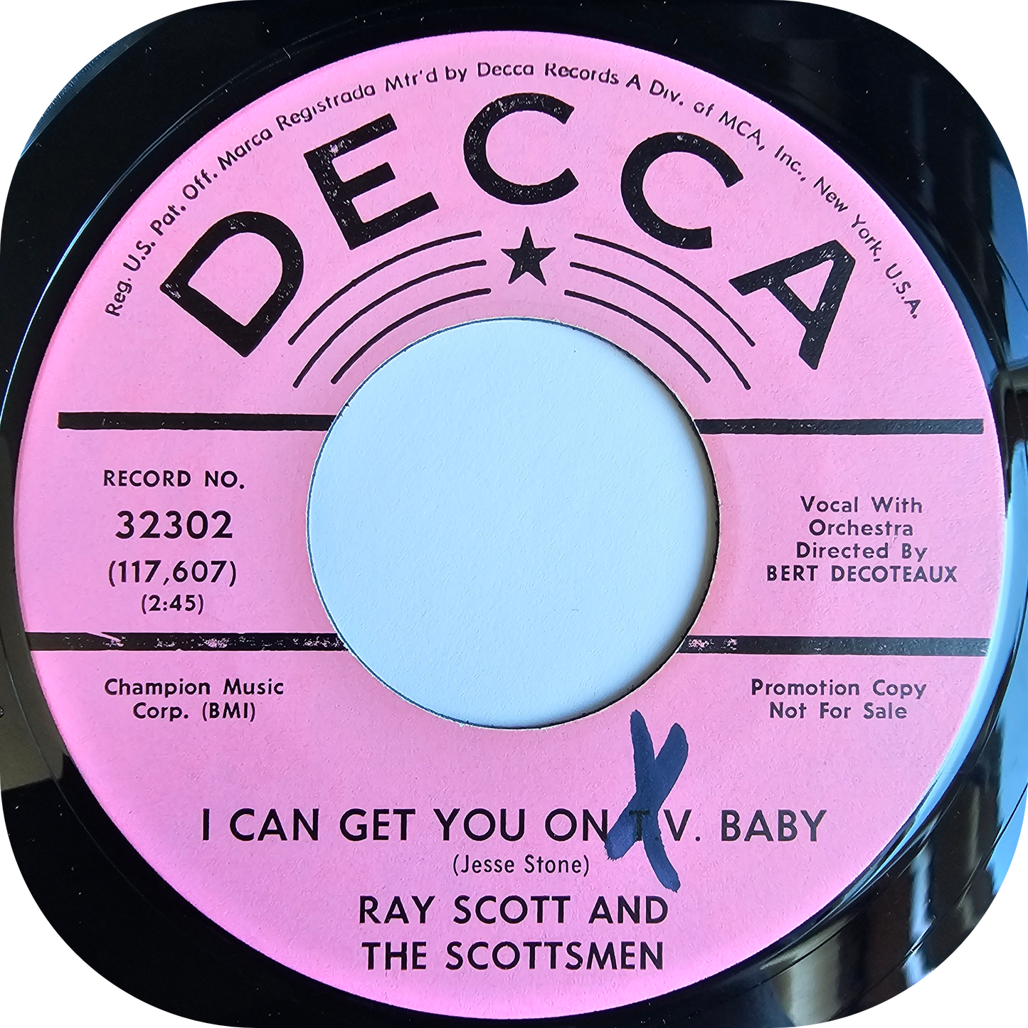 Ray Scott - Love Piled On Top Of Love - Decca DEMO