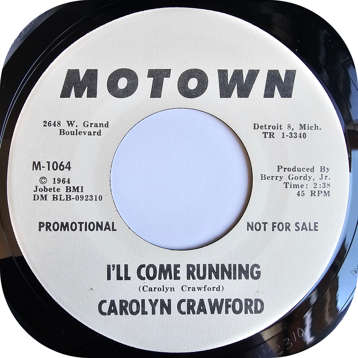 Carolyn Crawford - I'll Come Running - Motown DEMO
