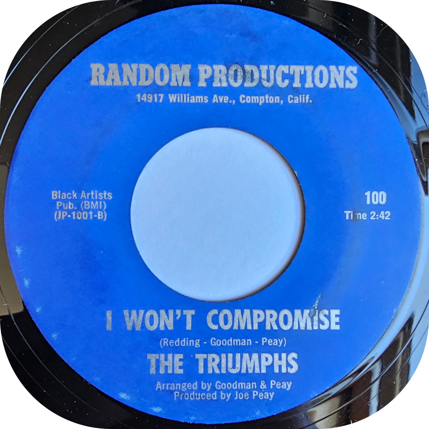 Triumphs, The - I Won't Compromise - Random Productions